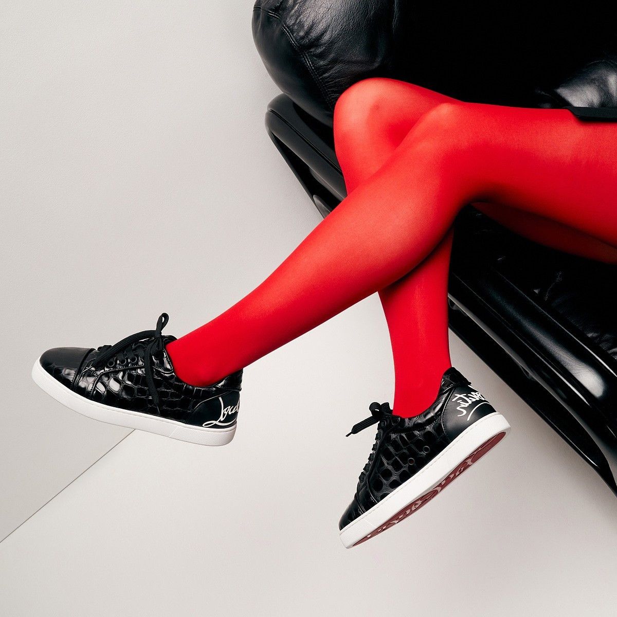 Christian Louboutin o1w1db10725 Sneakers in Black Size US 10.5 / IT 40.5 - 3 Thumbnail