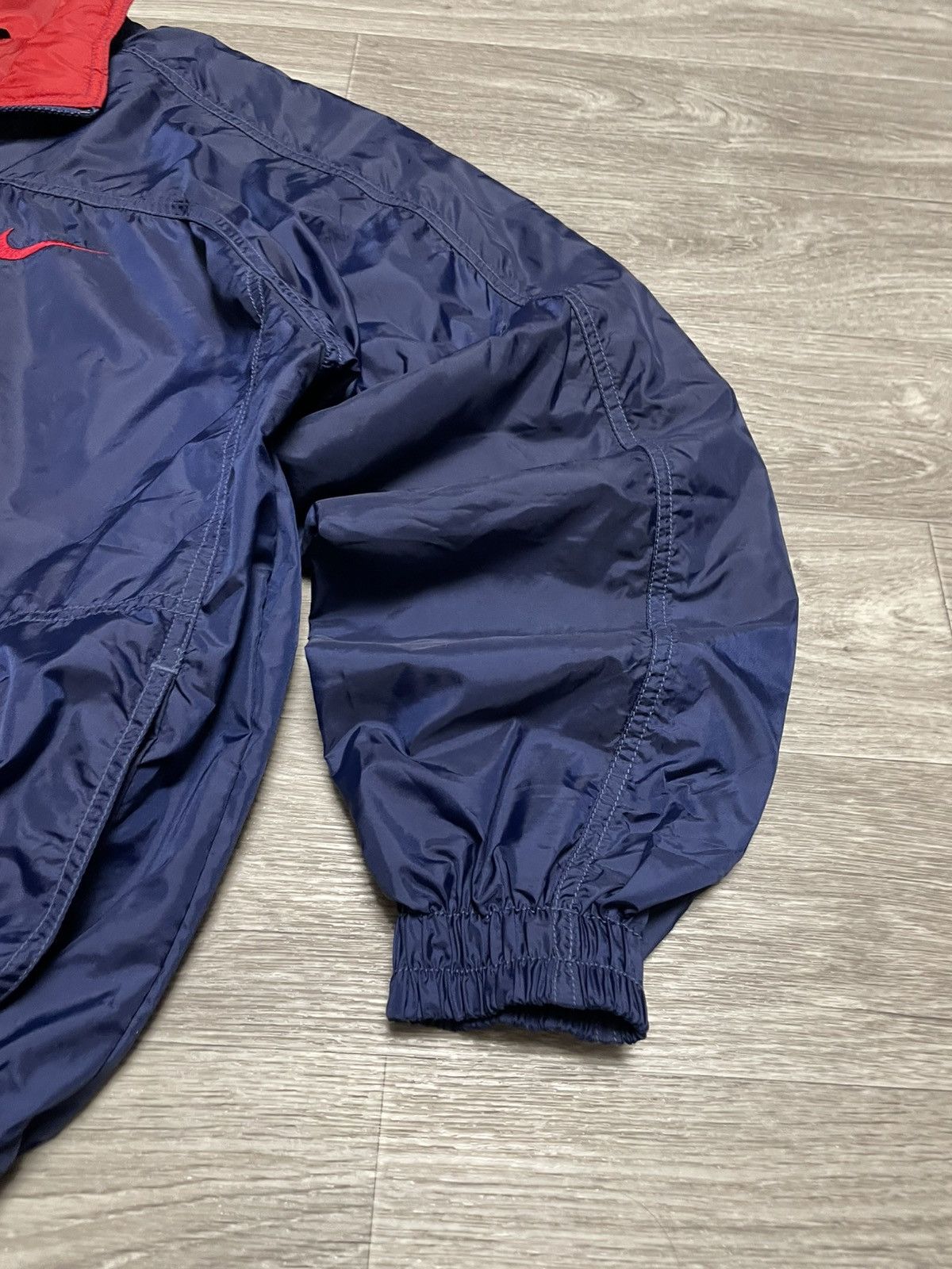 Nike Vintage 90s Nike Big Swoosh Logo Nylon Jacket Size US M / EU 48-50 / 2 - 10 Thumbnail