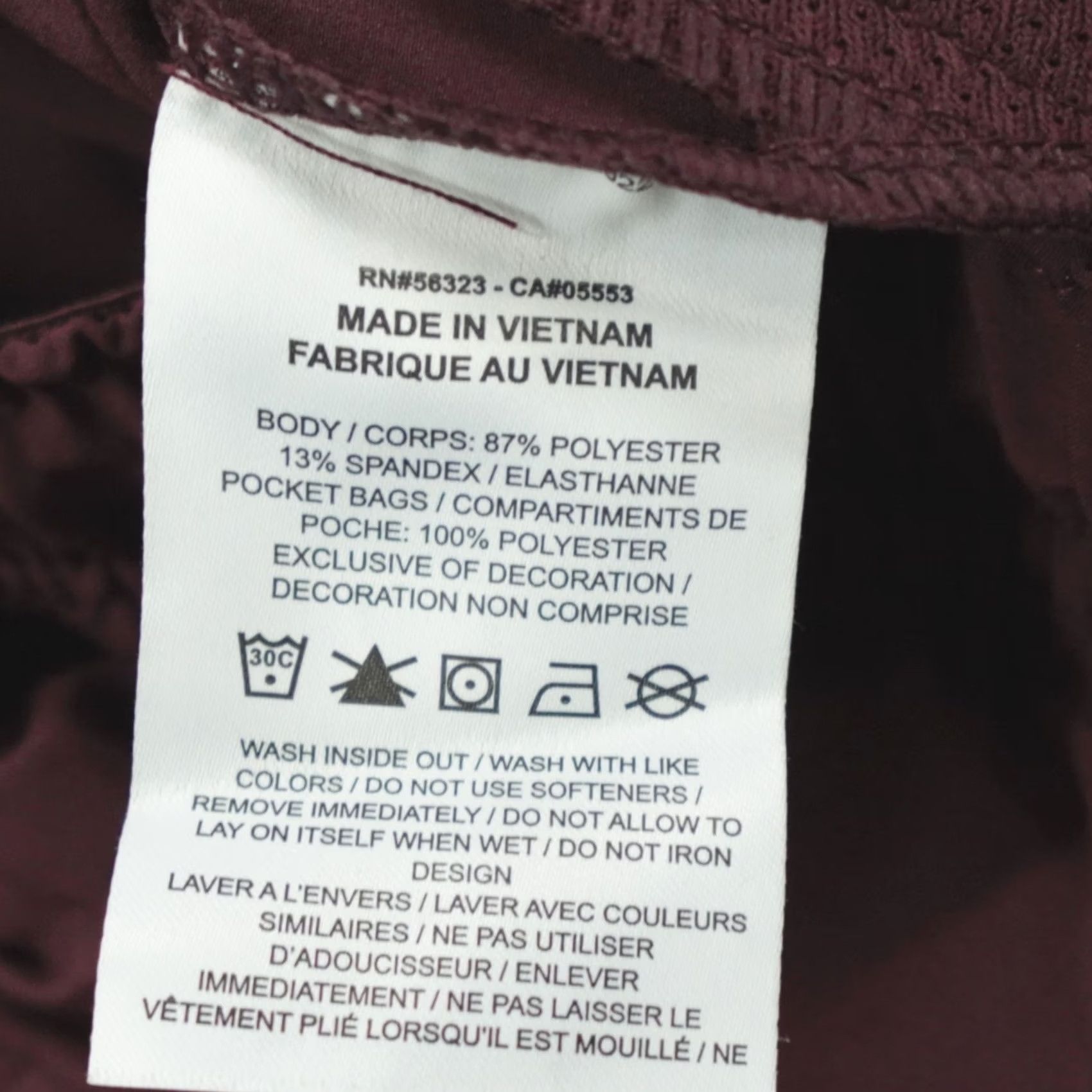 Nike Nike Dri-Fit Tapered Leg Pants Mens XL FB7546-652 Burgundy Crush Athletic Jogger Volume: 1 Size US 31 - 4 Thumbnail
