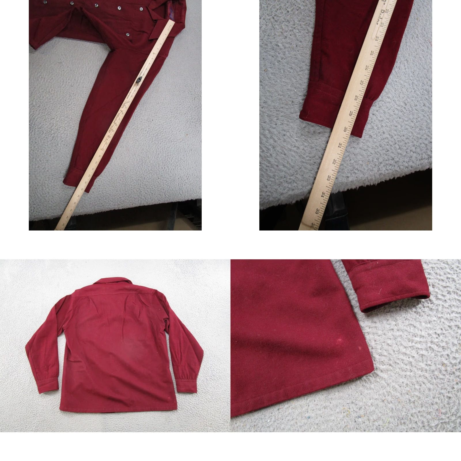Pendleton VINTAGE Pendleton Button-Up Long Sleeve Wool USA Made Red Shirt M Size US M / EU 48-50 / 2 - 8 Thumbnail