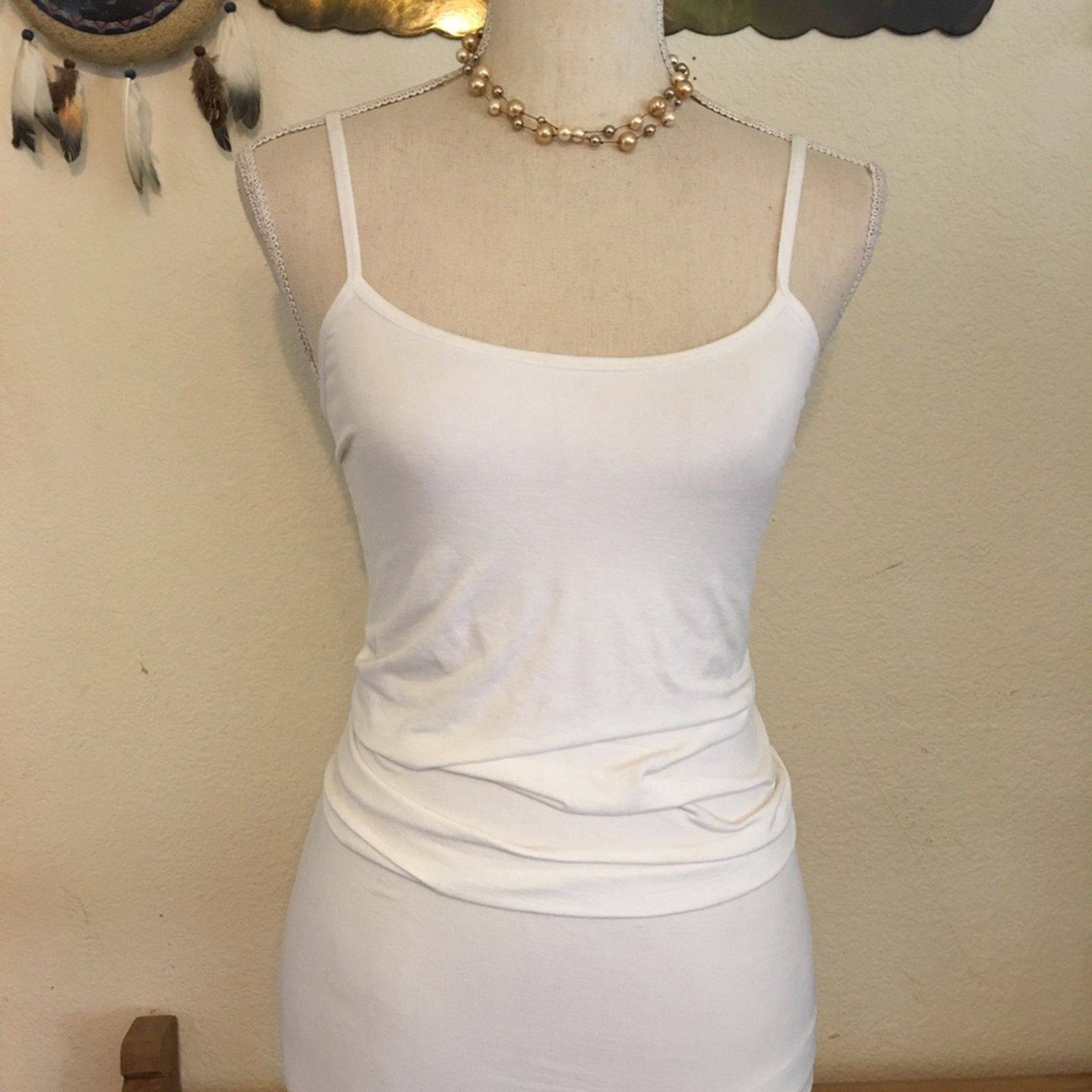 Vintage Elegant double strand floating pearl necklace Size ONE SIZE - 4 Thumbnail