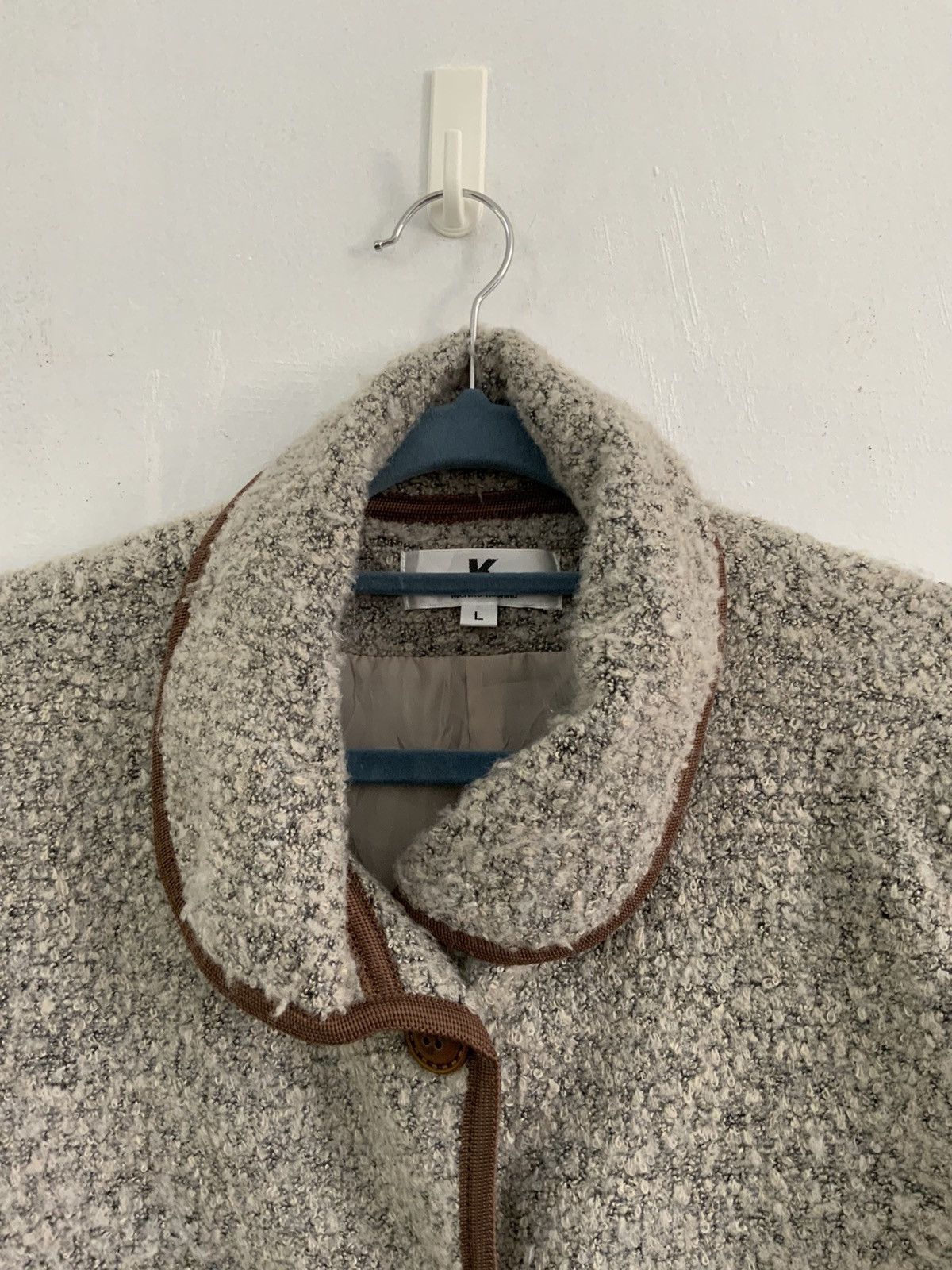 Michiko Koshino Michiko Koshino Mohair Fur Winter Session Light Jacket Size US L / EU 52-54 / 3 - 5 Thumbnail