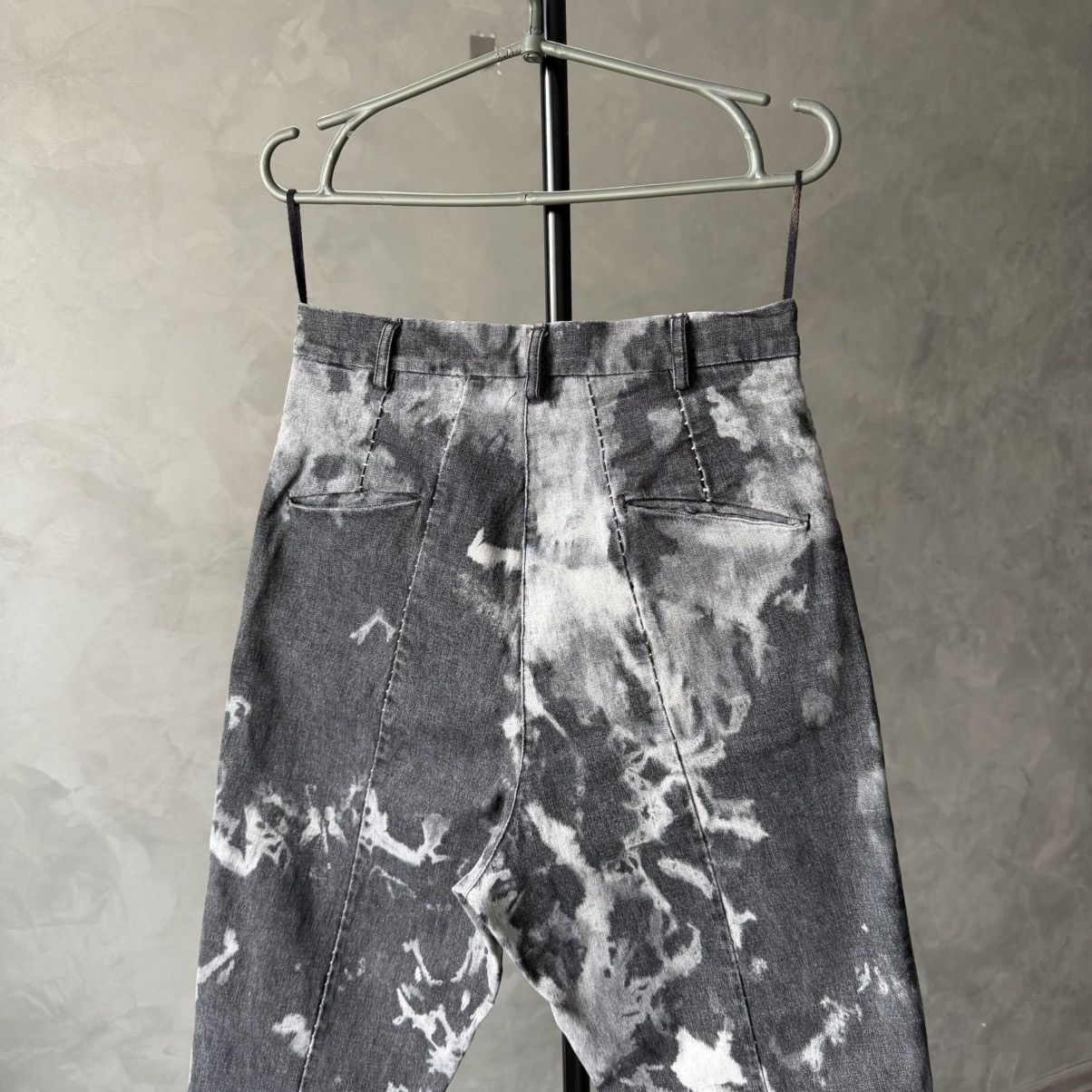 Masnada Masnada Womens Gray Tie Dye Pants Size 28" / US 6 / IT 42 - 8 Thumbnail