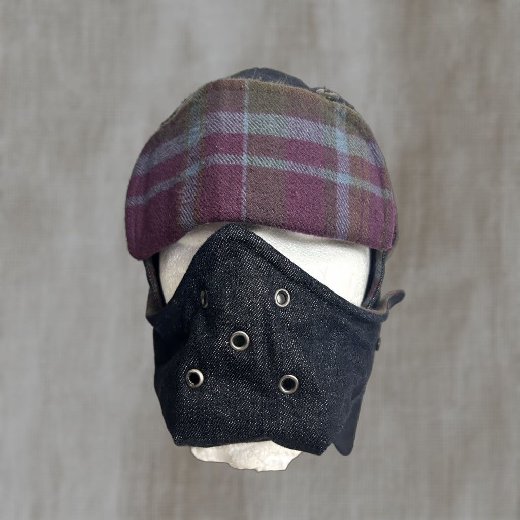 J Brand Marauder Trapper Hat Men Denim Blue Lined Dark Wash Size M/Medium Size ONE SIZE - 1 Thumbnail