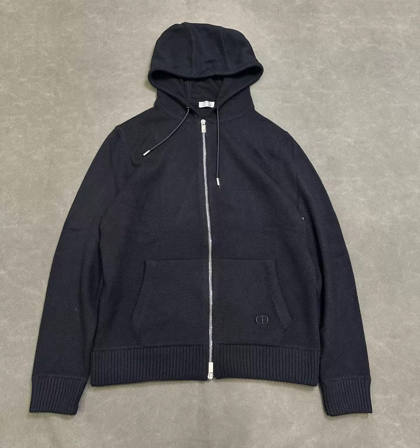 Dior Dior embroidery cashmere zip hoodie black L Size US L / EU 52-54 / 3 - 2 Thumbnail