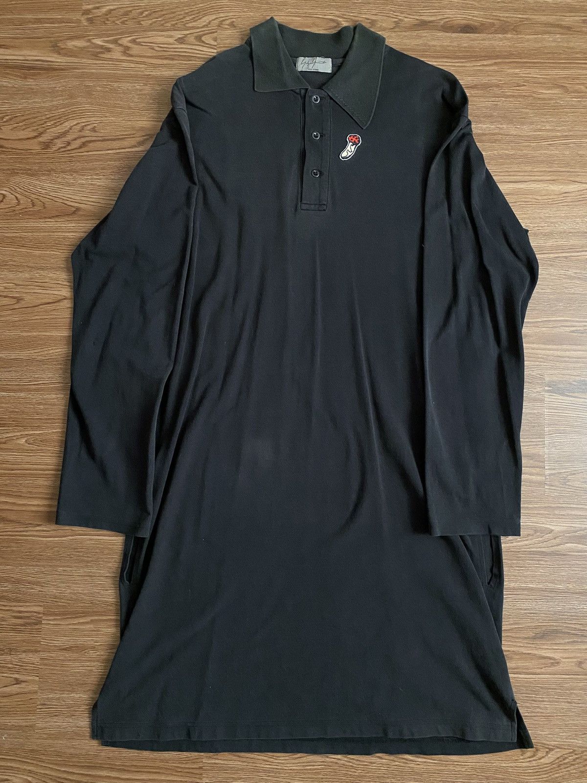 Yohji Yamamoto Yohji Yamamoto Pour Homme Long Sleeve Polo Shirt SS11 Look37 Size US M / EU 48-50 / 2 - 2 Thumbnail