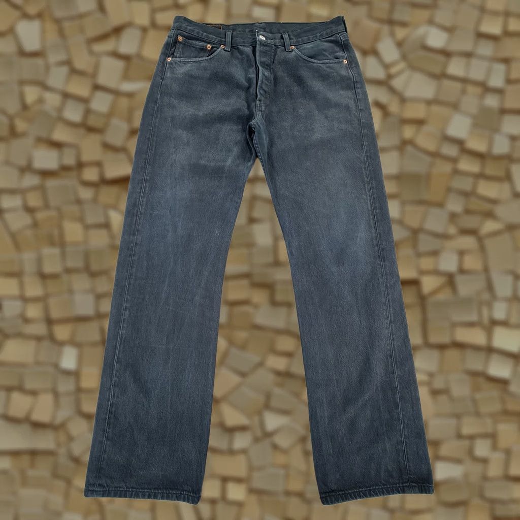 Levi's Levi's 501 Jeans Mens Regular Straight Denim W34 L32 Blue 5-Pocket Button Fly Classic 90s Theme USA Signature Gift Size US 34 / EU 50 - 1 Thumbnail