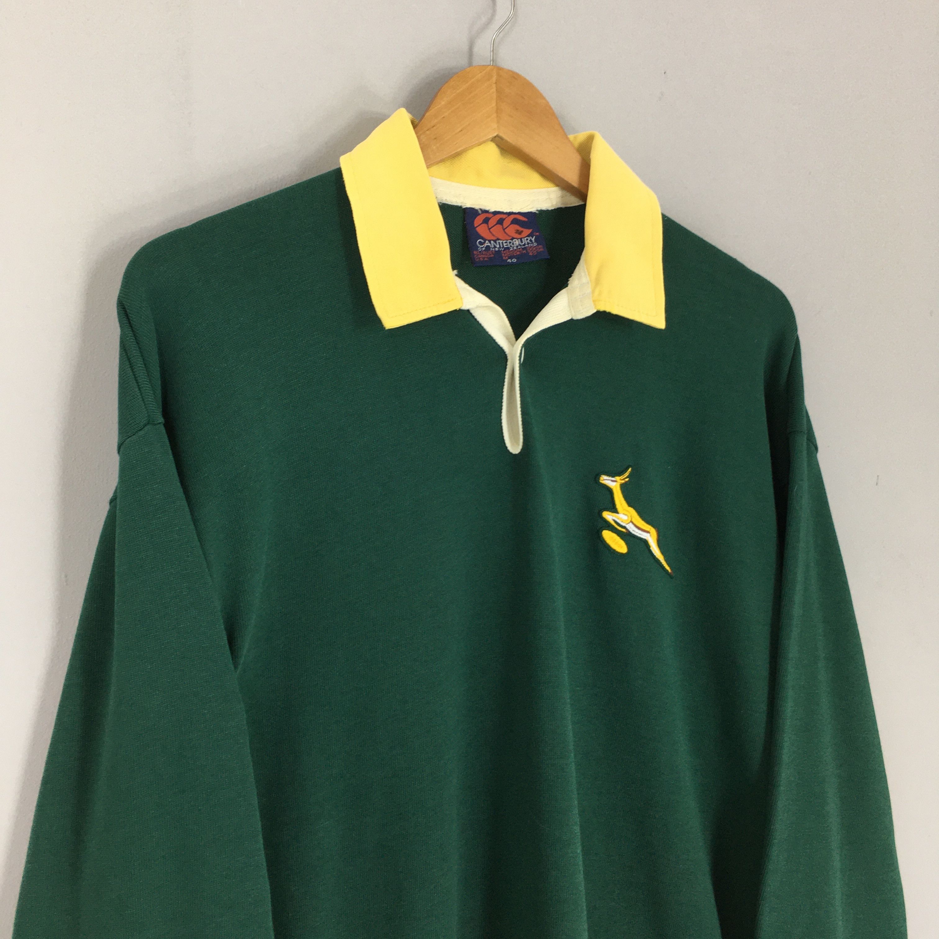 Canterbury of New Zealand Vintage Canterbury South Africa Rugby Union Shirt Medium Size US M / EU 48-50 / 2 - 3 Thumbnail