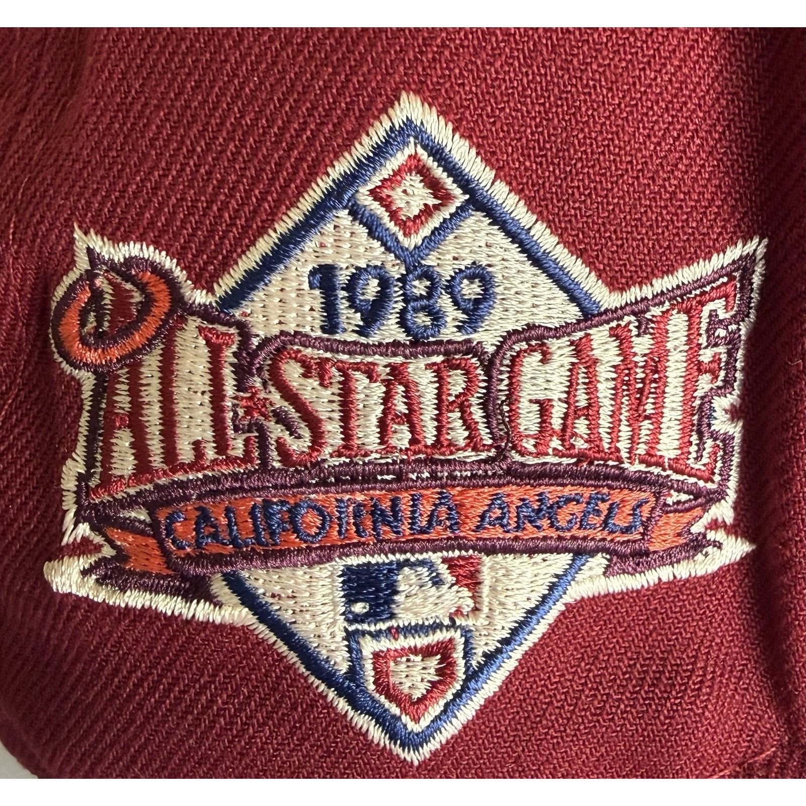 New Era New Era California Angels Fitted Hat Size 7 3/8 Cardinal Red Size ONE SIZE - 4 Thumbnail
