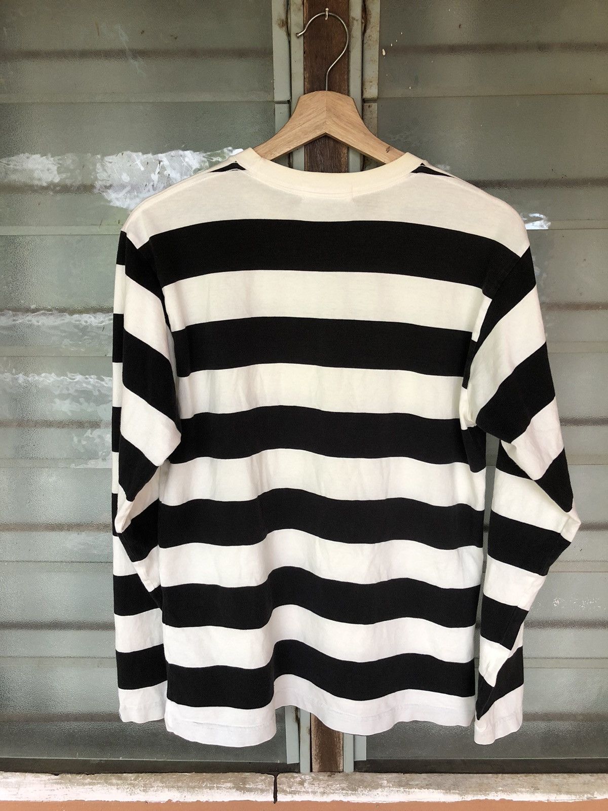 Bape Vintage Bathing Ape Made With General Striped Long Sleeve Size US M / EU 48-50 / 2 - 8 Thumbnail