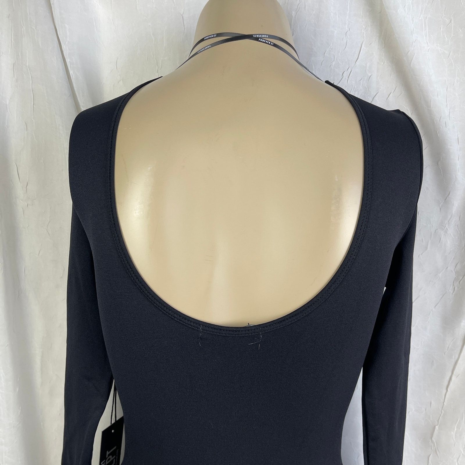 Forever 21 Forever 21 Seamless Thong Bodysuit Long Sleeve Black NWT S Size S / US 4 / IT 40 - 10 Thumbnail