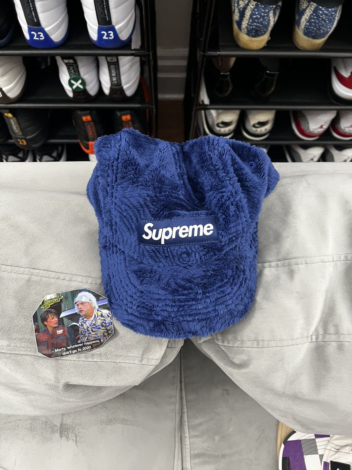 Supreme Supreme Navy Blue Cap Size ONE SIZE - 1 Thumbnail