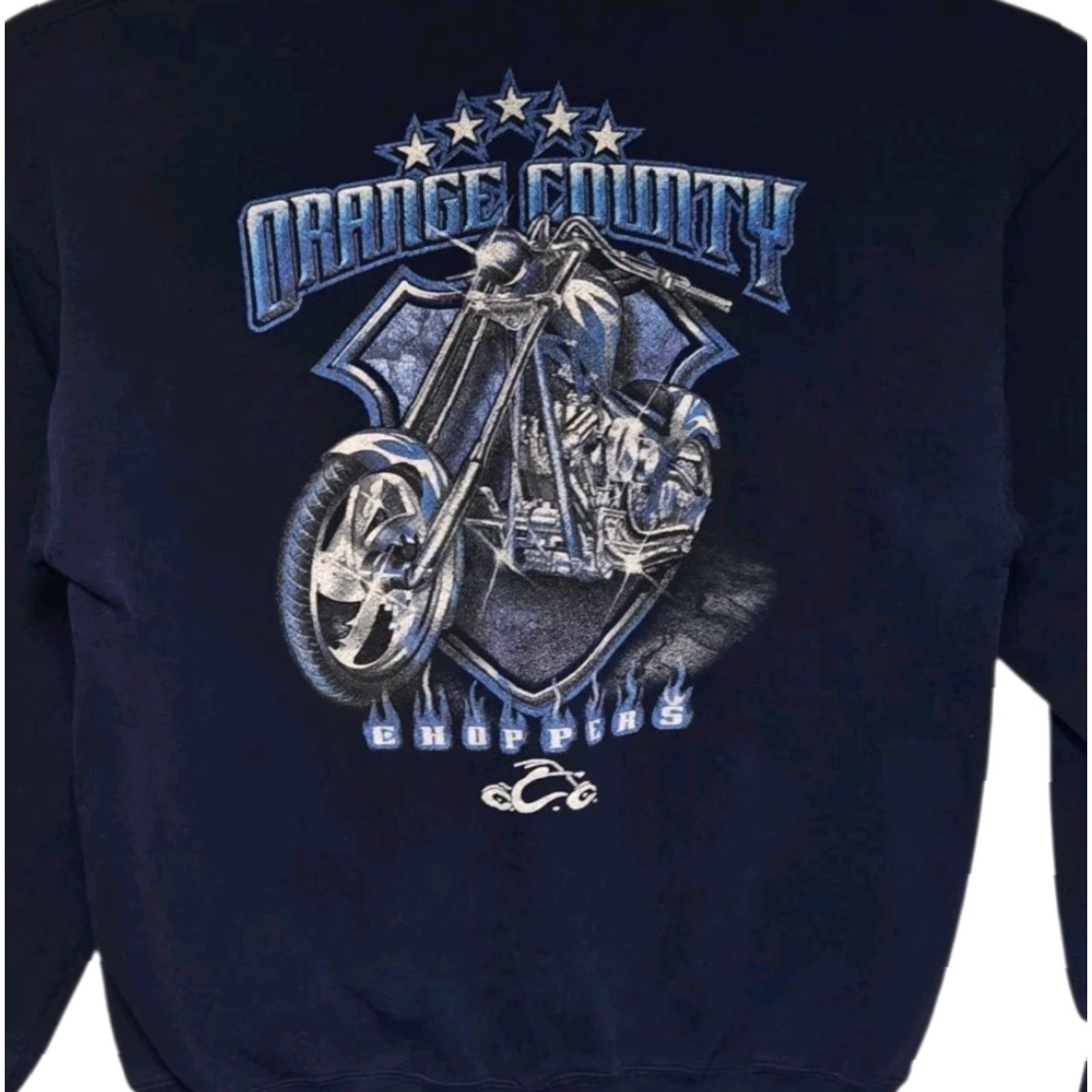 Vintage VINTAGE Orange County Choppers Sweatshirt Men's XL Blue Y2k Motorcycle Bike 90s Biker USA Pullover Sweatshirt Mens XL Blue Size US XL / EU 56 / 4 - 4 Thumbnail