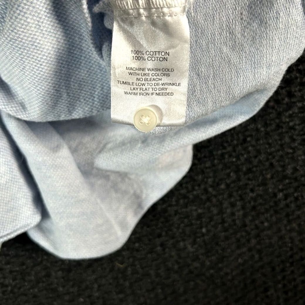 Vintage Robert Barakett Mens Light Blue Textured Short Sleeve Button Up Shirt XL Size US XL / EU 56 / 4 - 3 Thumbnail