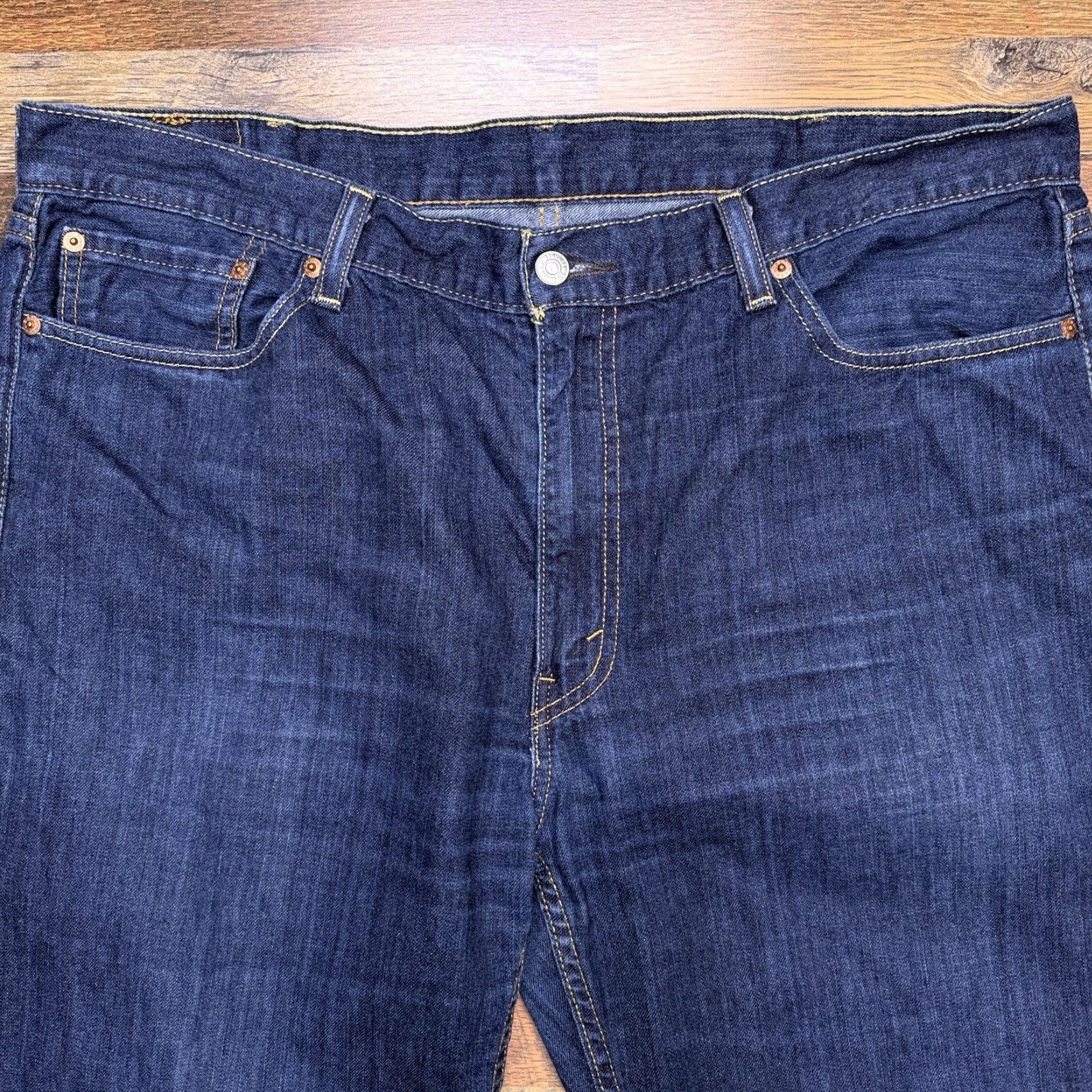 Levi's Levi's 514 Straight Jeans Mens 40x32 Mid Rise Regular Fit Denim Blue 5-Pocket Classic Size US 40 / EU 56 - 4 Thumbnail