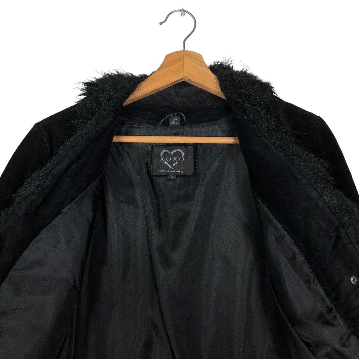 Japanese Brand 🔥Rare Vintage Suede Leather Jacket Mink Fur Collar Xoxo Size US S / EU 44-46 / 1 - 12 Thumbnail