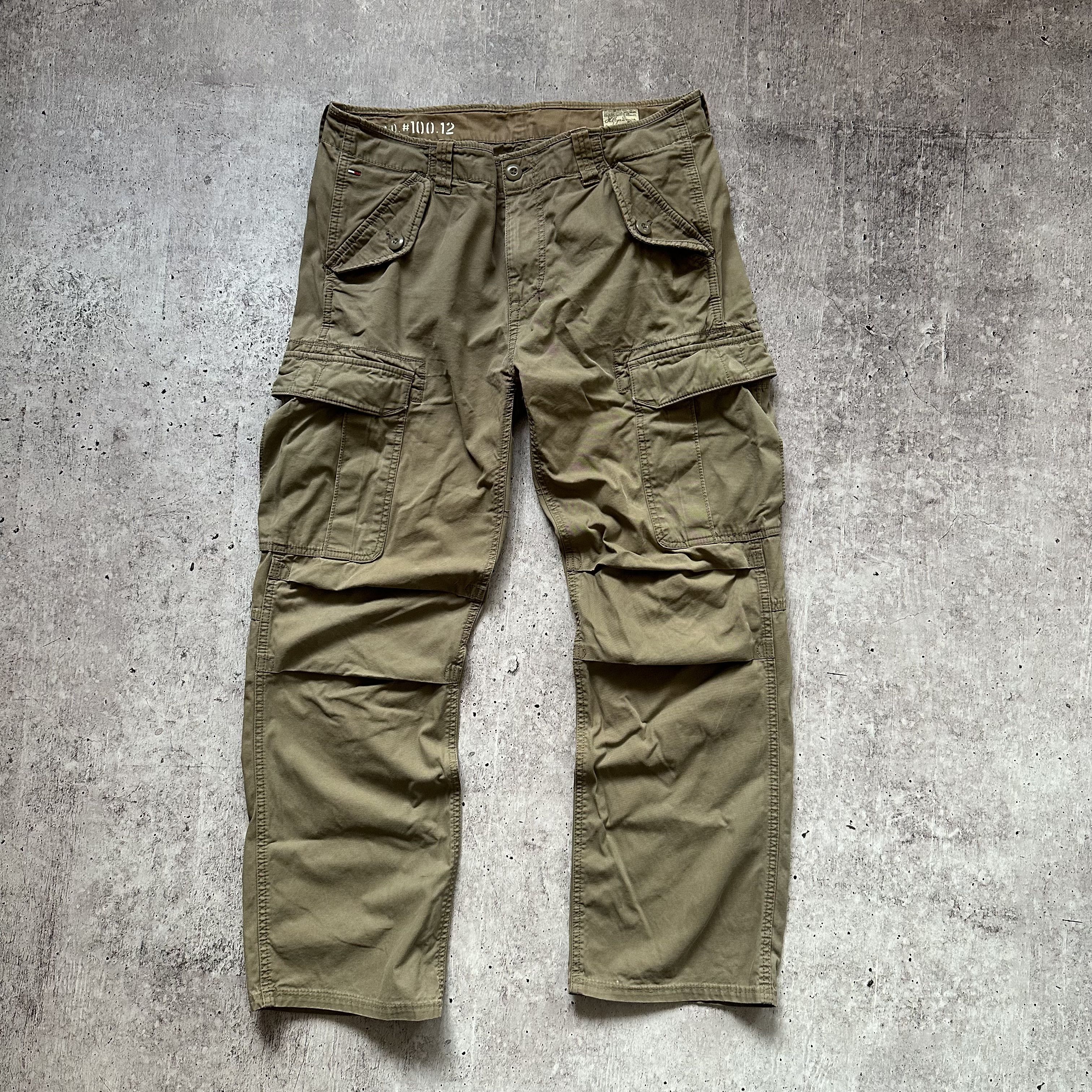 Tommy Hilfiger × Vintage Tommy Hilfiger Cargo Baggy Vintage Avant Garde Denim Pants Size US 32 / EU 48 - 1 Thumbnail