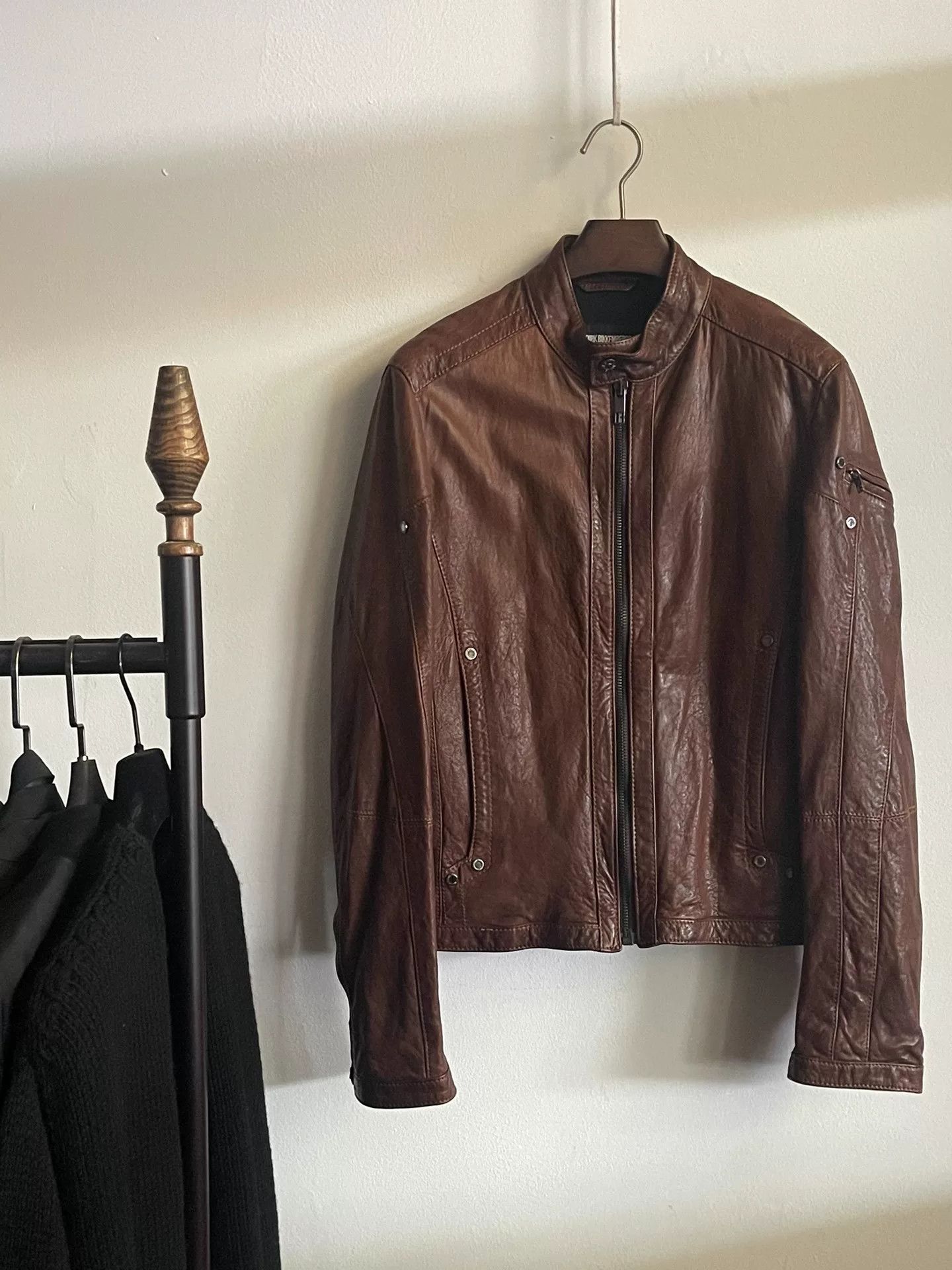 Dirk Bikkembergs Dirk Bikkembergs Leather Motorcycle Jacket Size US M / EU 48-50 / 2 - 1 Thumbnail