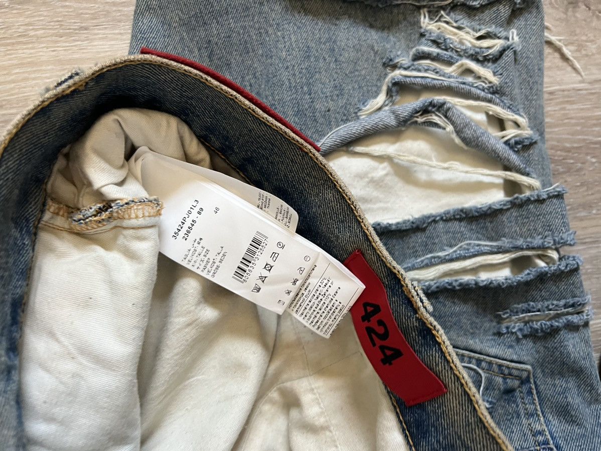 424 Blue Distressed Jeans Size US 30 / EU 46 - 5 Thumbnail