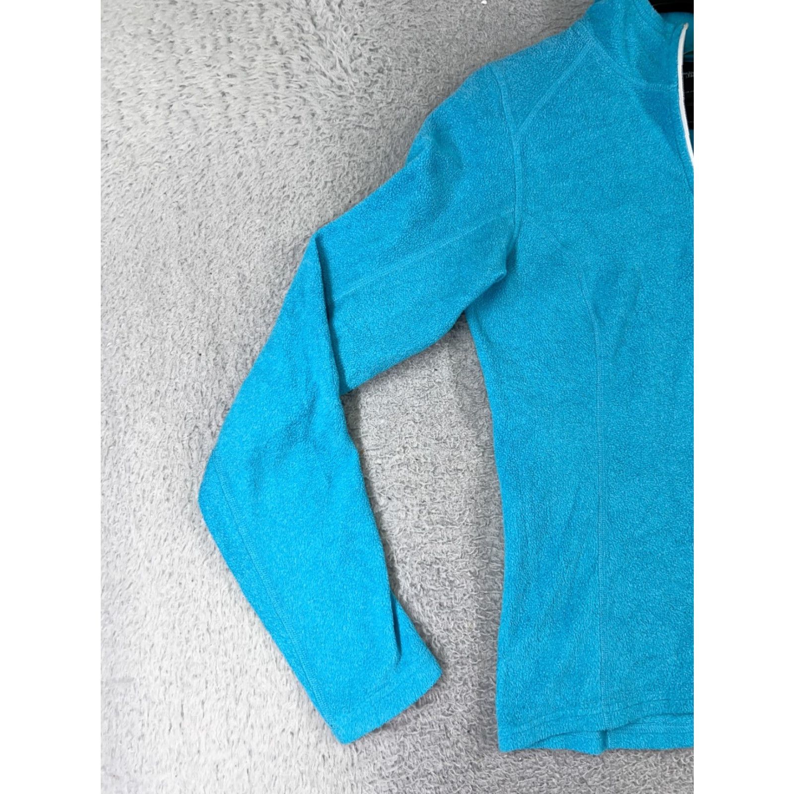The North Face The North Face Sweater Women XS Blue 100% Polyester Fleece Mock Neck Size XS / US 0-2 / IT 36-38 - 6 Thumbnail