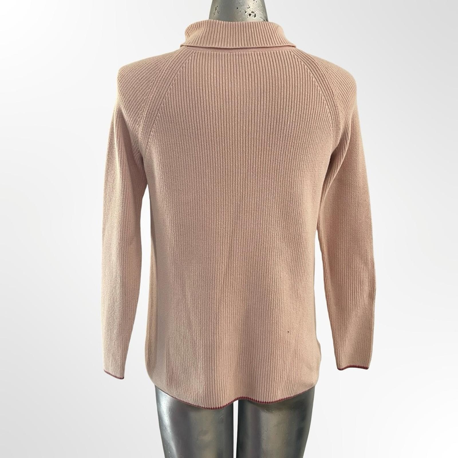 Other Talbots Women's Cowl Neck Sweater - Light Pink Size XS / US 0-2 / IT 36-38 - 3 Thumbnail