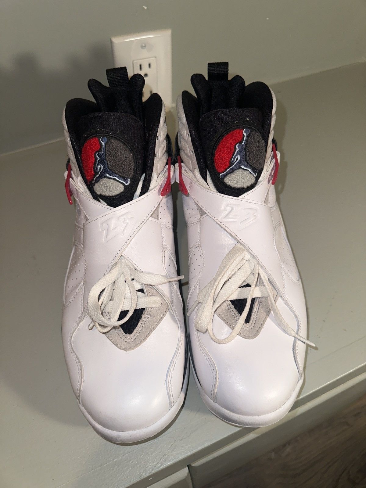 image of Air Jordan 8 Retro “Bugs Bunny” Shoes in White, Men's