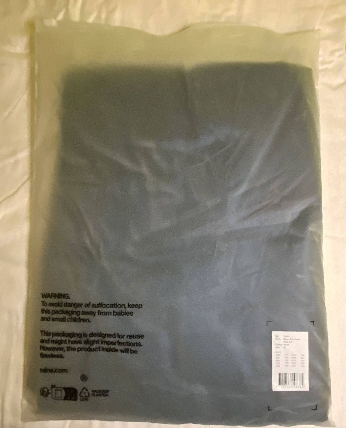 Rains Rains Cargo Rain Pants wide size M color Sonic Size 32" / US 10 / IT 46 - 2 Thumbnail