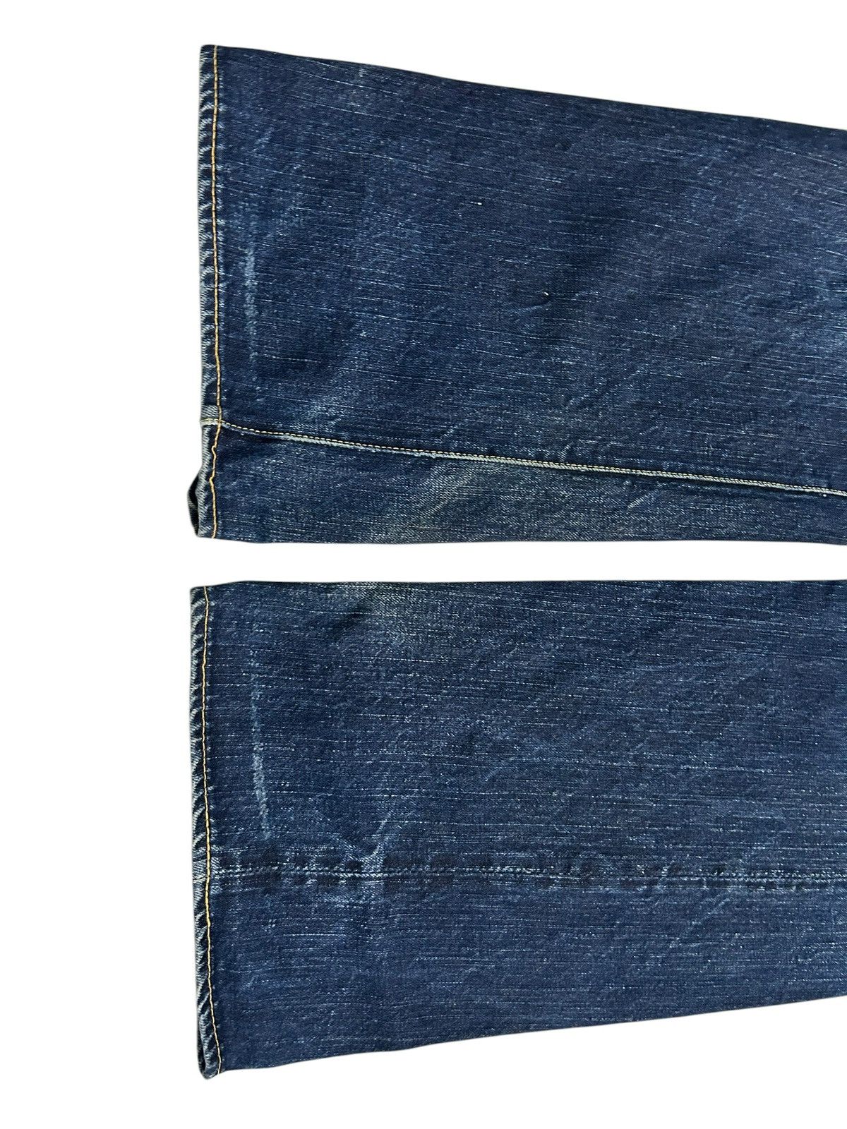 Japanese Brand × Kapital × Vintage R.J.B JAPAN SELVEDGE DISTRESSED DENIM ☠️🎌🎌 Size US 34 / EU 50 - 3 Thumbnail