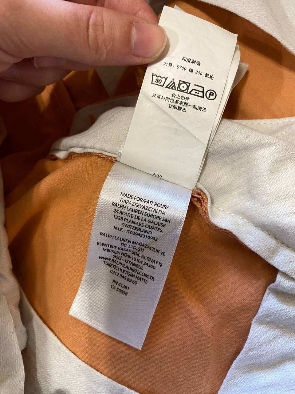 Polo Ralph Lauren POLO Ralph Lauren Stretch Slim Fit Chinos Size US 34 / EU 50 - 5 Thumbnail