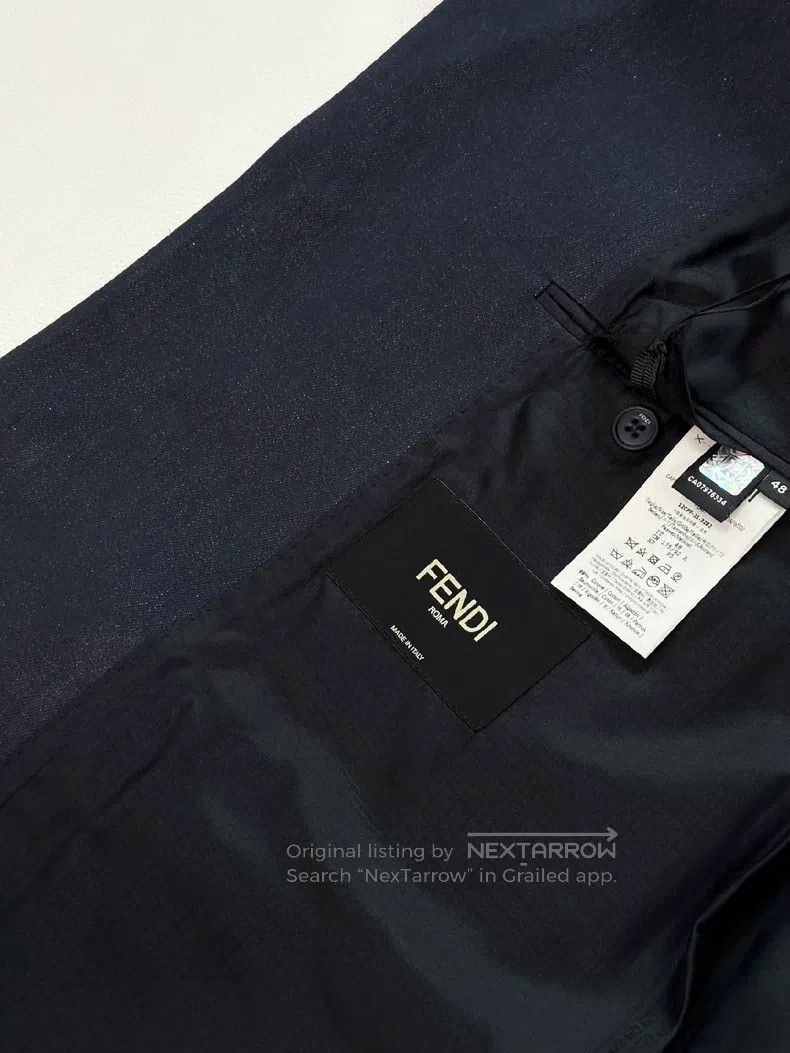 Fendi Fendi Blue denim lapel windbreaker Size US M / EU 48-50 / 2 - 4 Thumbnail