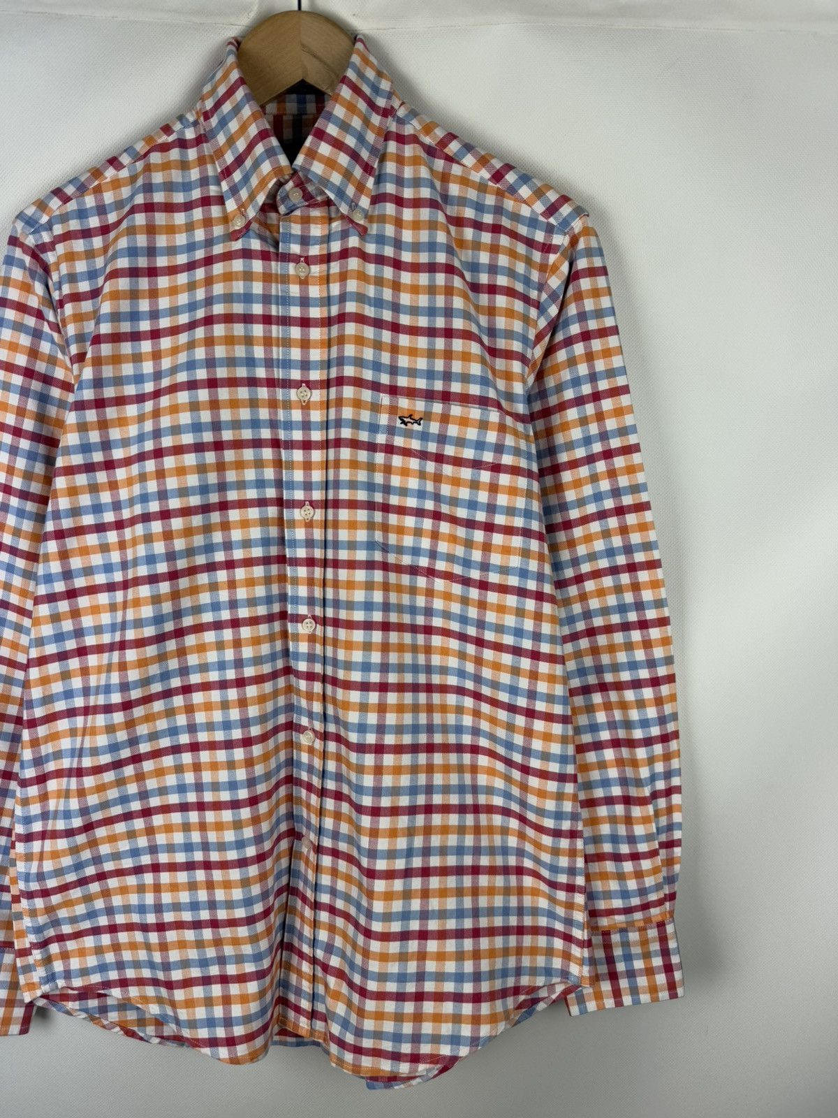 Paul & Shark Paul & Shark Men’s Long Sleeve Checked Plaid Button Up Shirt Size US L / EU 52-54 / 3 - 3 Thumbnail
