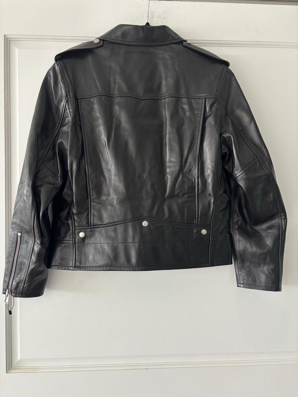 Saint Laurent Paris 💥$5.5K VALUE💥Motorcycle Jacket in plunged Lambskin Size US L / EU 52-54 / 3 - 5 Thumbnail