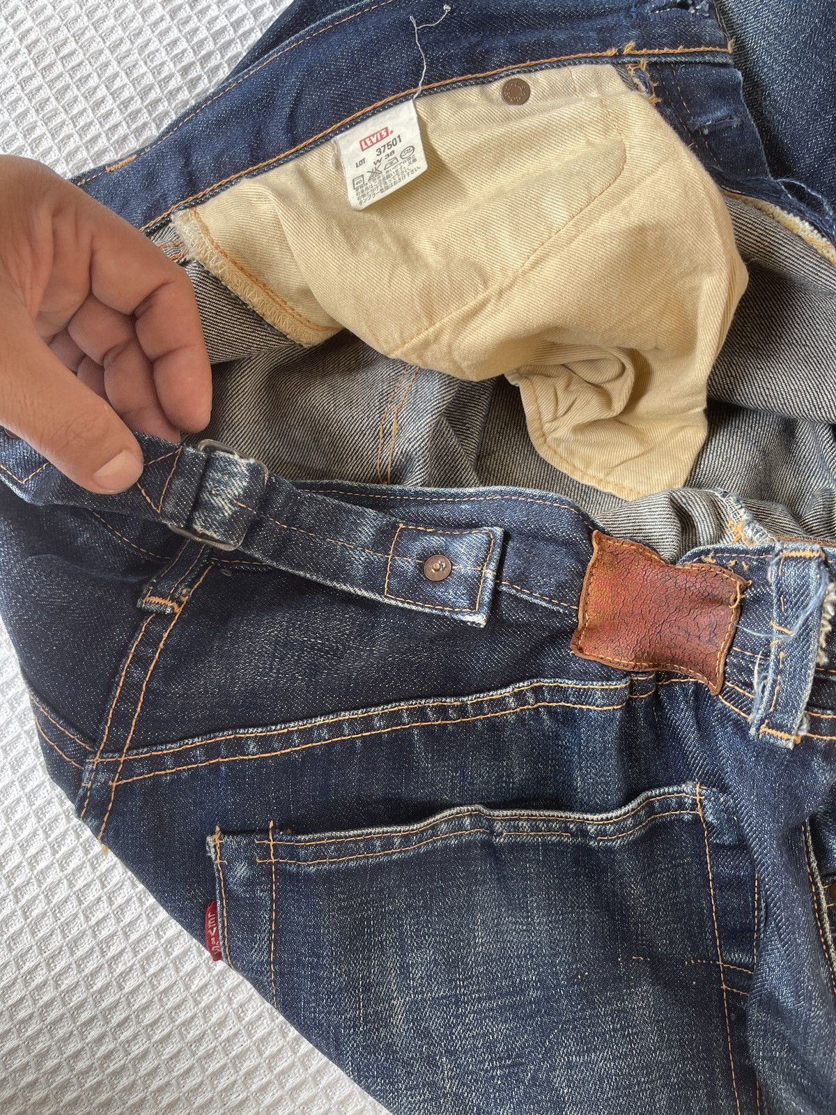 Levi's Vintage Clothing Very Rare🔥Vintage Levis 501xx LVC Lot 37501 Selvedge Denim Size US 36 / EU 52 - 17 Thumbnail