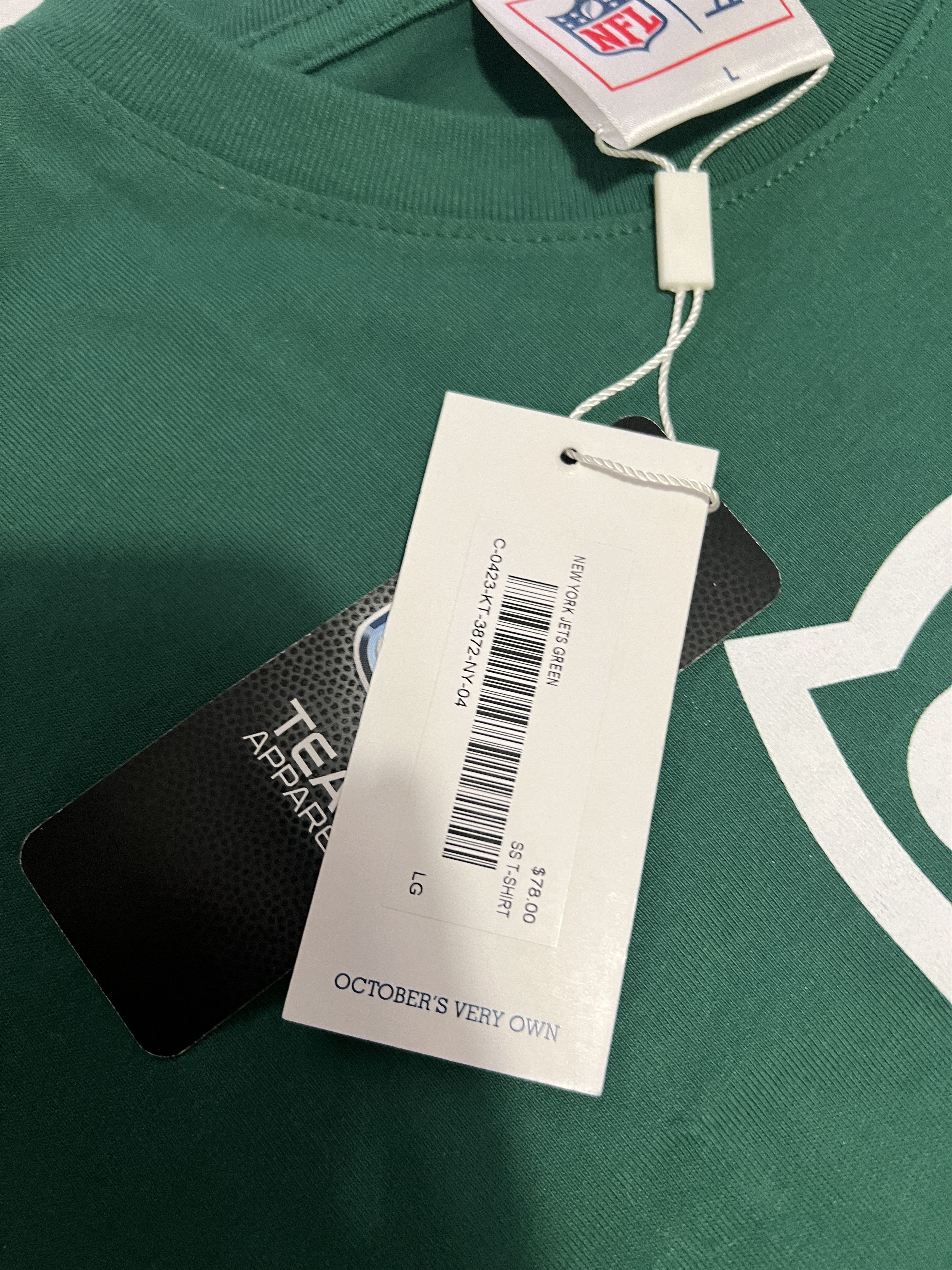 Drake OVO x NFL NEW YORK JETS OG OWL T-SHIRT TEE Size US L / EU 52-54 / 3 - 3 Thumbnail