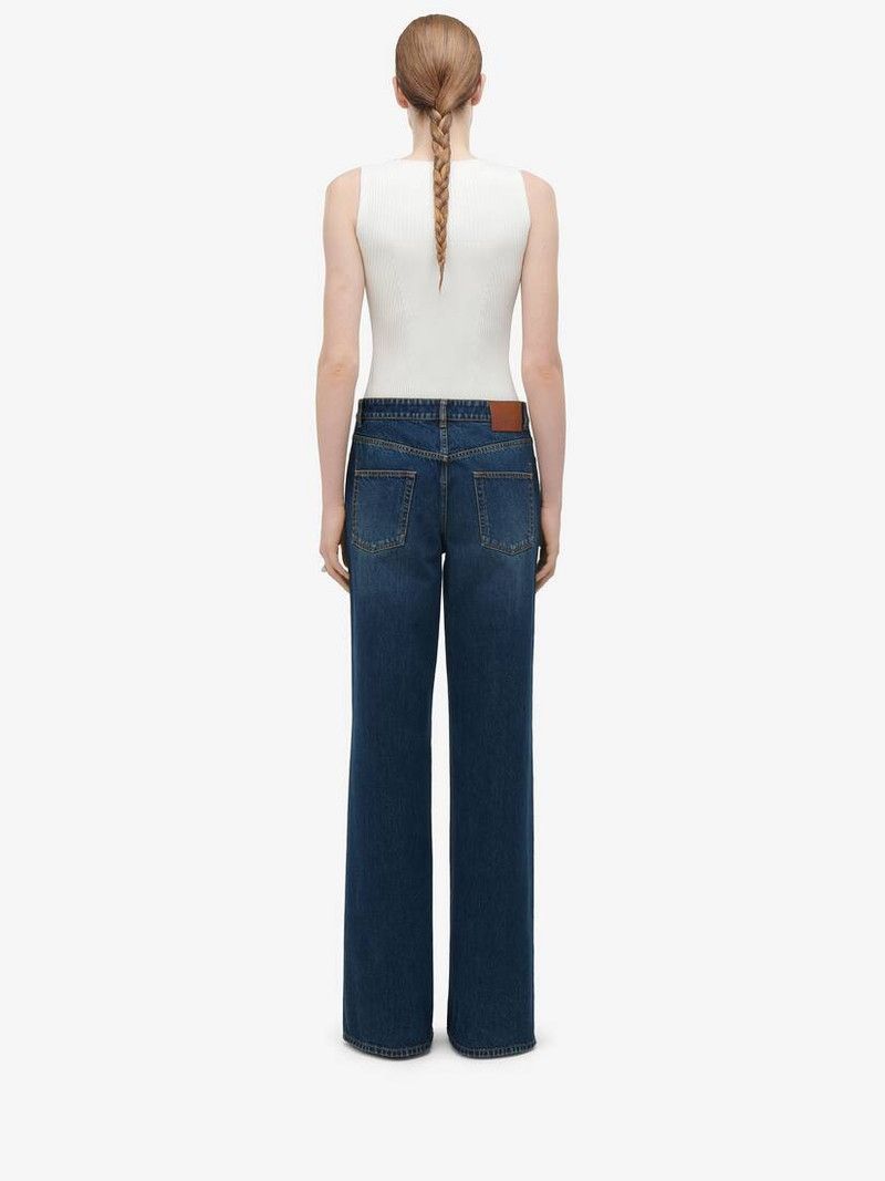 Alexander McQueen o1srvl11e0326 Slashed Knit Top in Ivory Size XL / US 12-14 / IT 48-50 - 5 Thumbnail