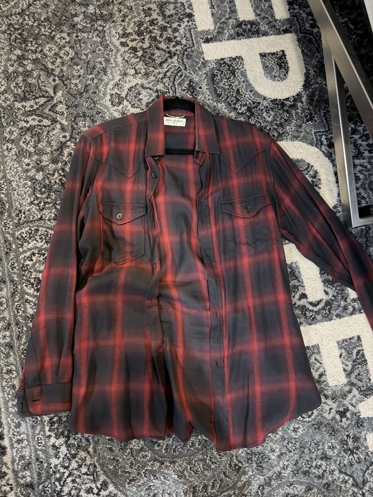 Saint Laurent Paris Saint Laurent Paris Western Shirt Classic Size US M / EU 48-50 / 2 - 1 Thumbnail