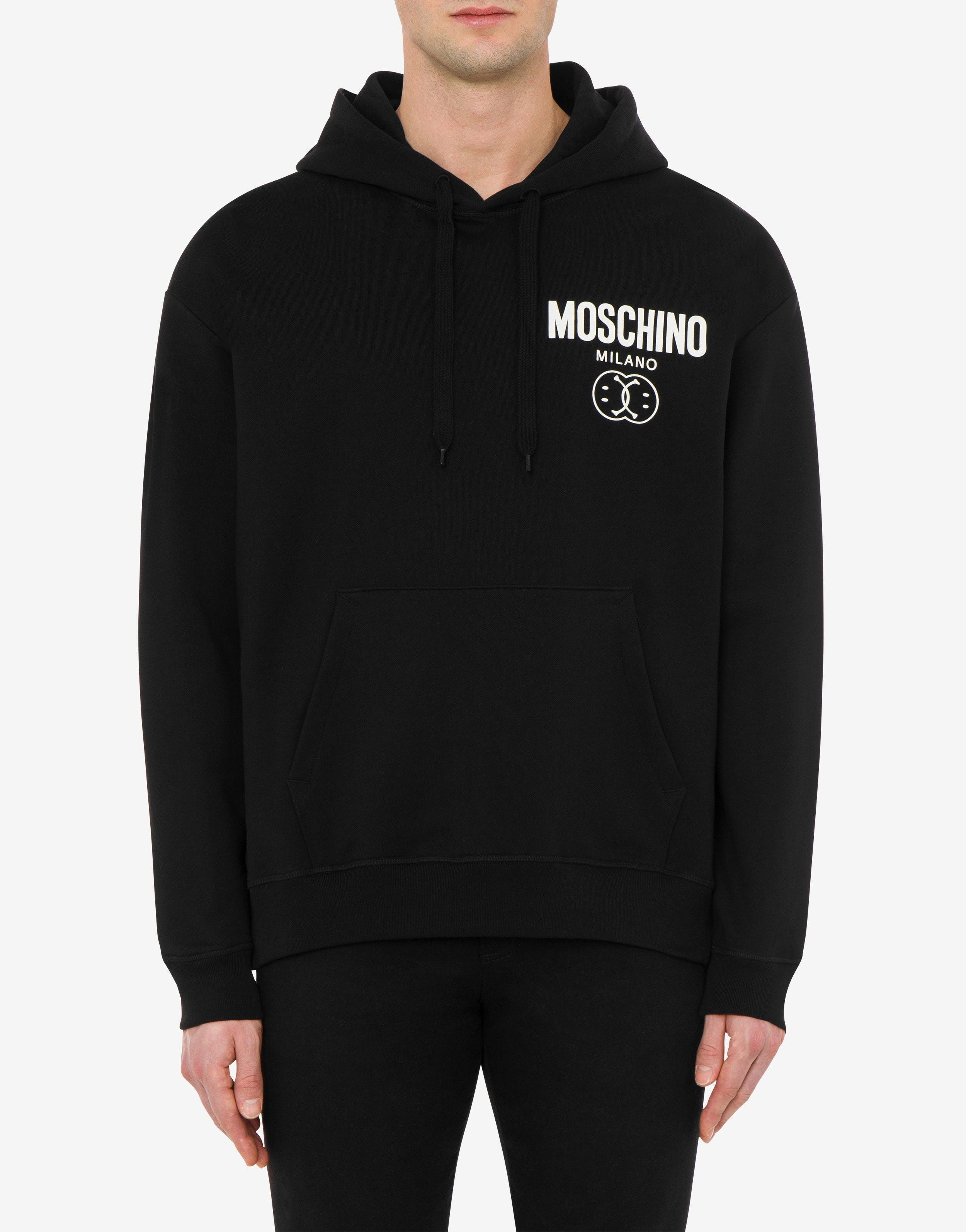 Moschino o1y0225 Logo Hoodie in Black Size US S / EU 44-46 / 1 - 3 Thumbnail