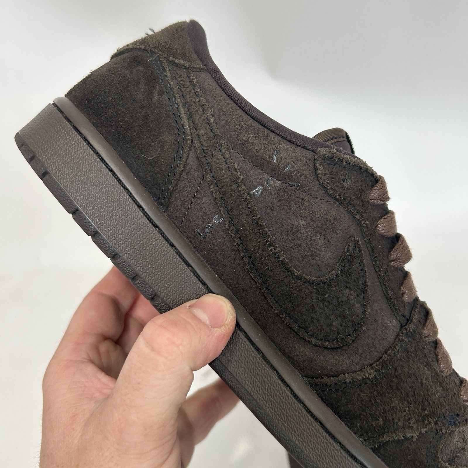 Jordan Brand Travis Scott X Nike Air Jordan 1 Low OG SP “Velvet Brown” Size US 10.5 / EU 43-44 - 8 Thumbnail