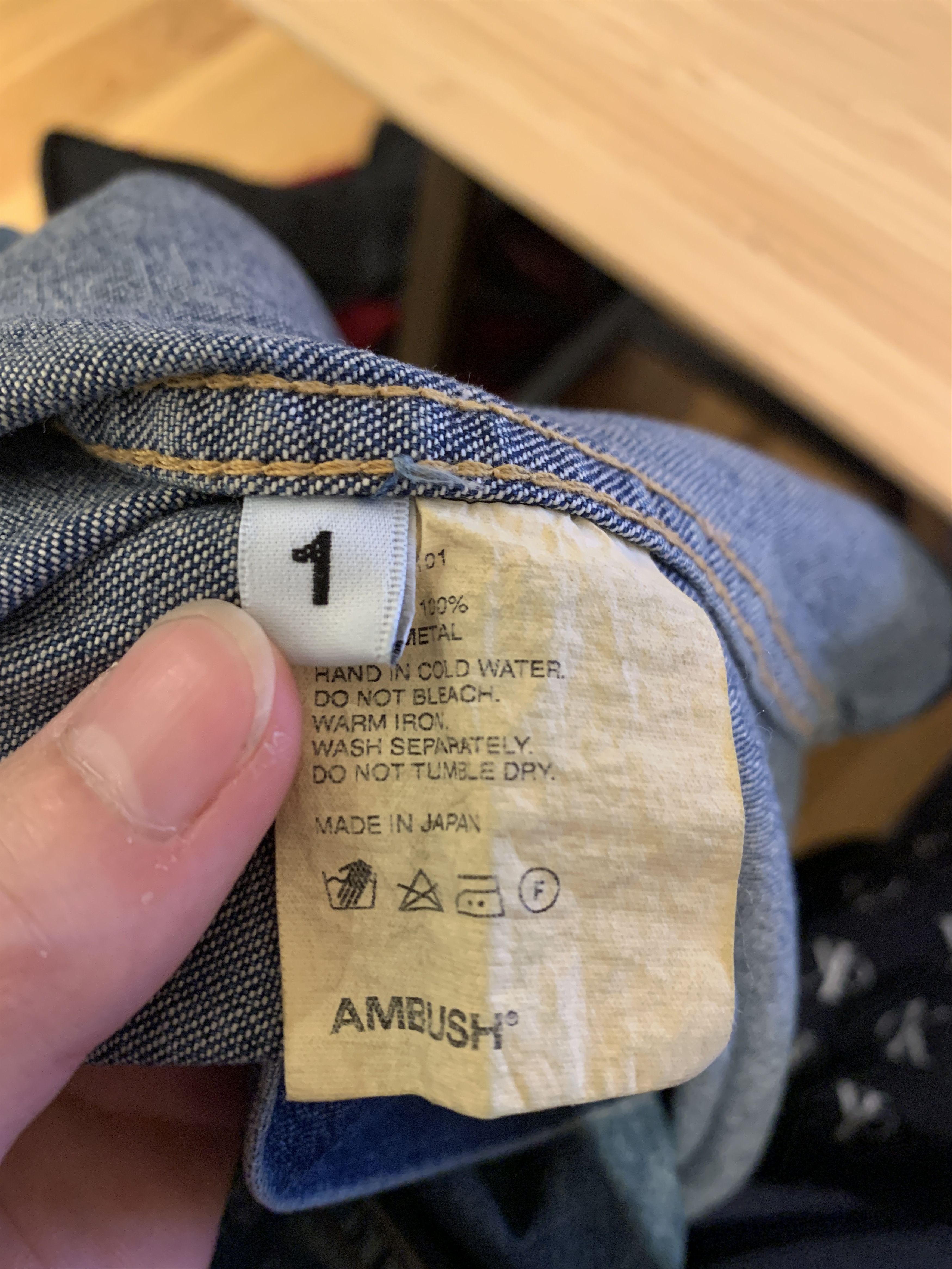 Ambush Design Ambush Oversize Back Zip Denim Shirt Size US S / EU 44-46 / 1 - 5 Thumbnail