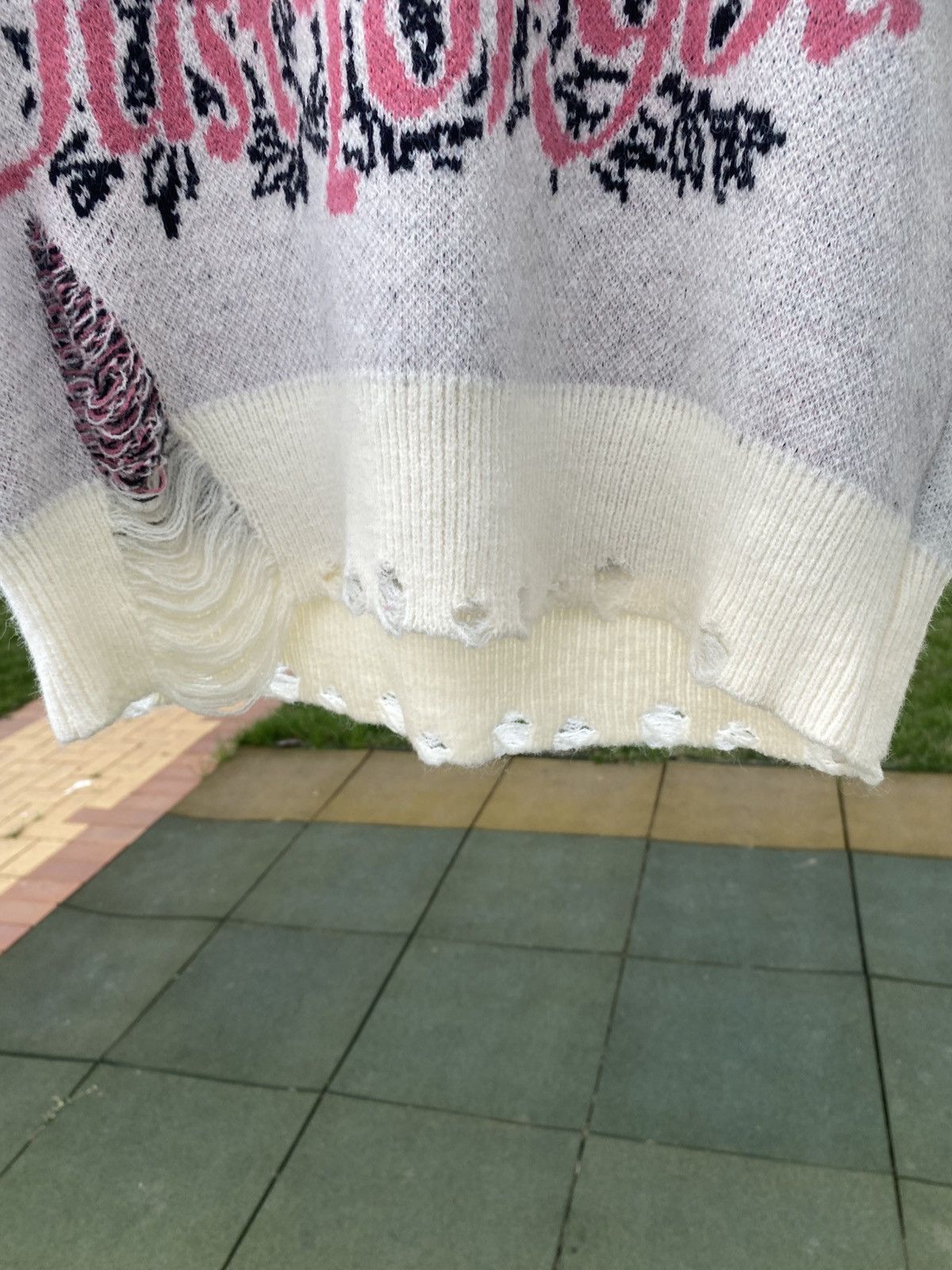 Vintage Y2K Angel Sweater Grunge Distressed Knit Vintage Aesthetic Size L / US 10 / IT 46 - 7 Thumbnail