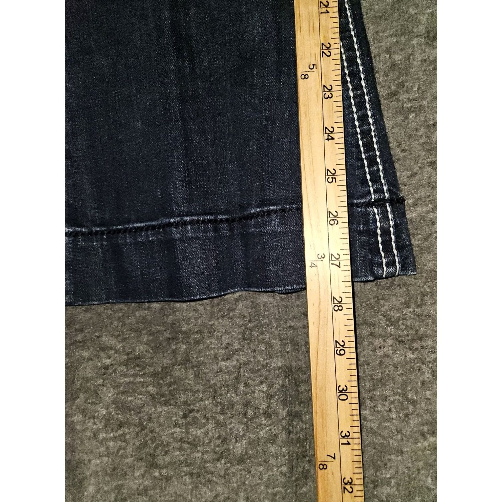 Vintage Rock & Roll Cowgirl Jeans Bootcut Women 30x30 Blue Denim Logo Embroidered Western Preppy Low Rise Skinny? Regular Size 30" / US 8 / IT 44 - 6 Thumbnail