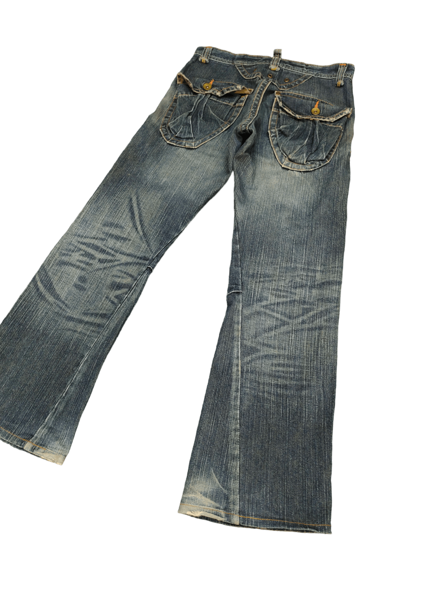 Edwin Flare Jeans Edwin 505 Multi Cargo Pocket Denim Boot Cut Size US 31 - 12 Thumbnail
