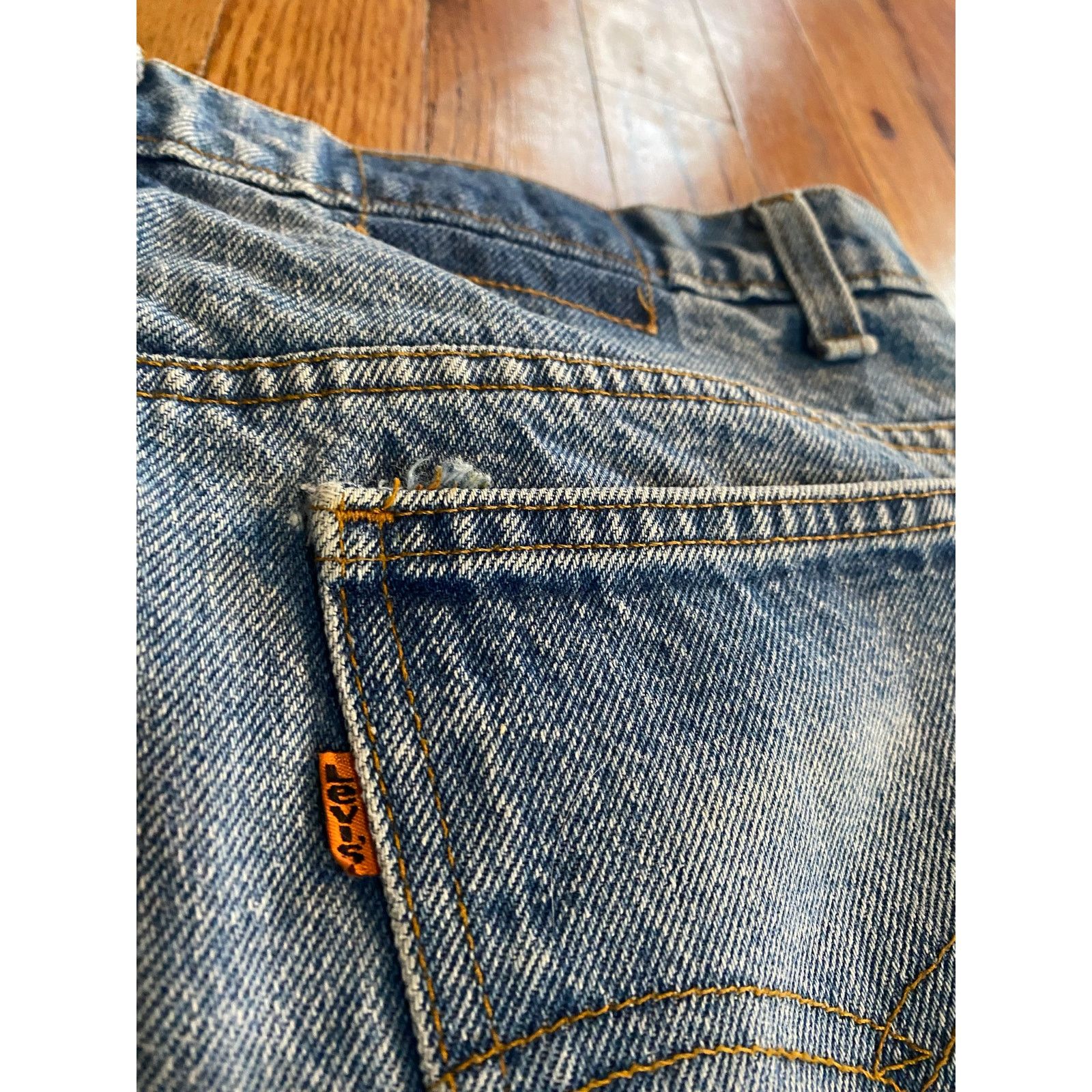 Levi's × Vintage Vintage orange tab Levi’s 530 A 38(36) x 29 straight leg Size US 36 / EU 52 - 3 Thumbnail