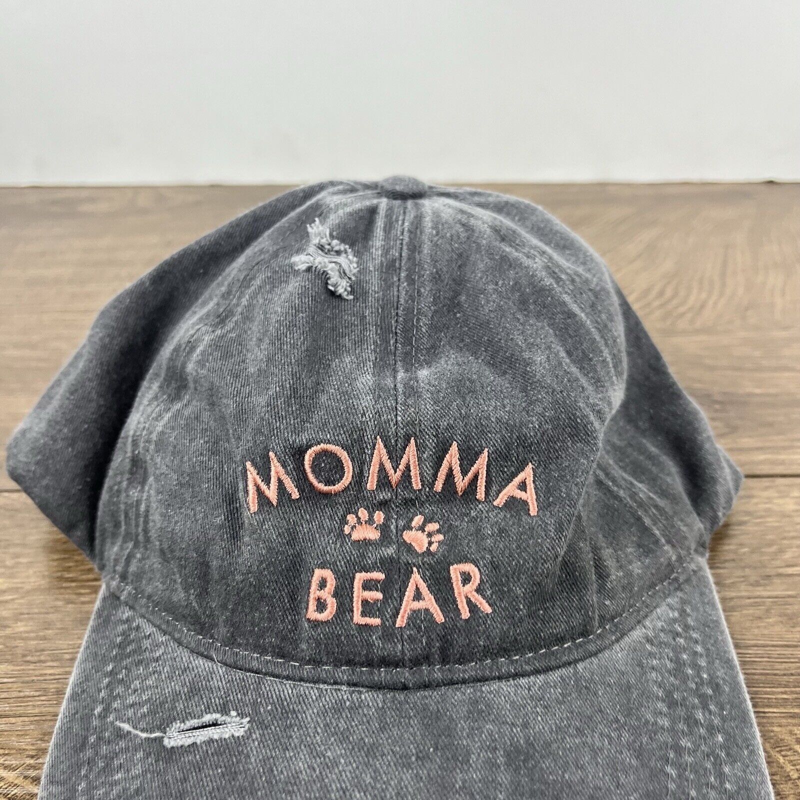 Other Momma Bear Hat Momma Bear Hat Gray Adjustable Hat Gray Adult Size ONE SIZE - 5 Thumbnail