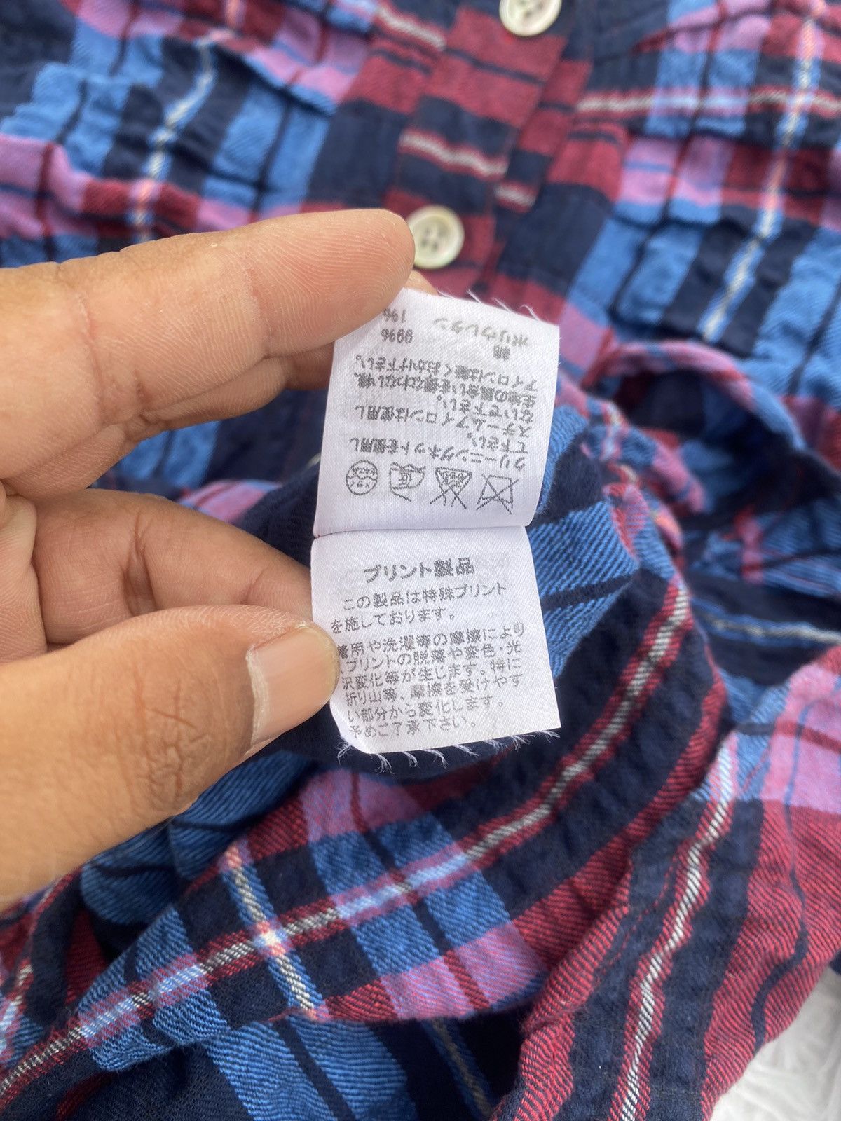 Issey Miyake Rare Tsumori Chisato x Issey Miyake Checkered Blouse Shirt Size M / US 6-8 / IT 42-44 - 10 Thumbnail