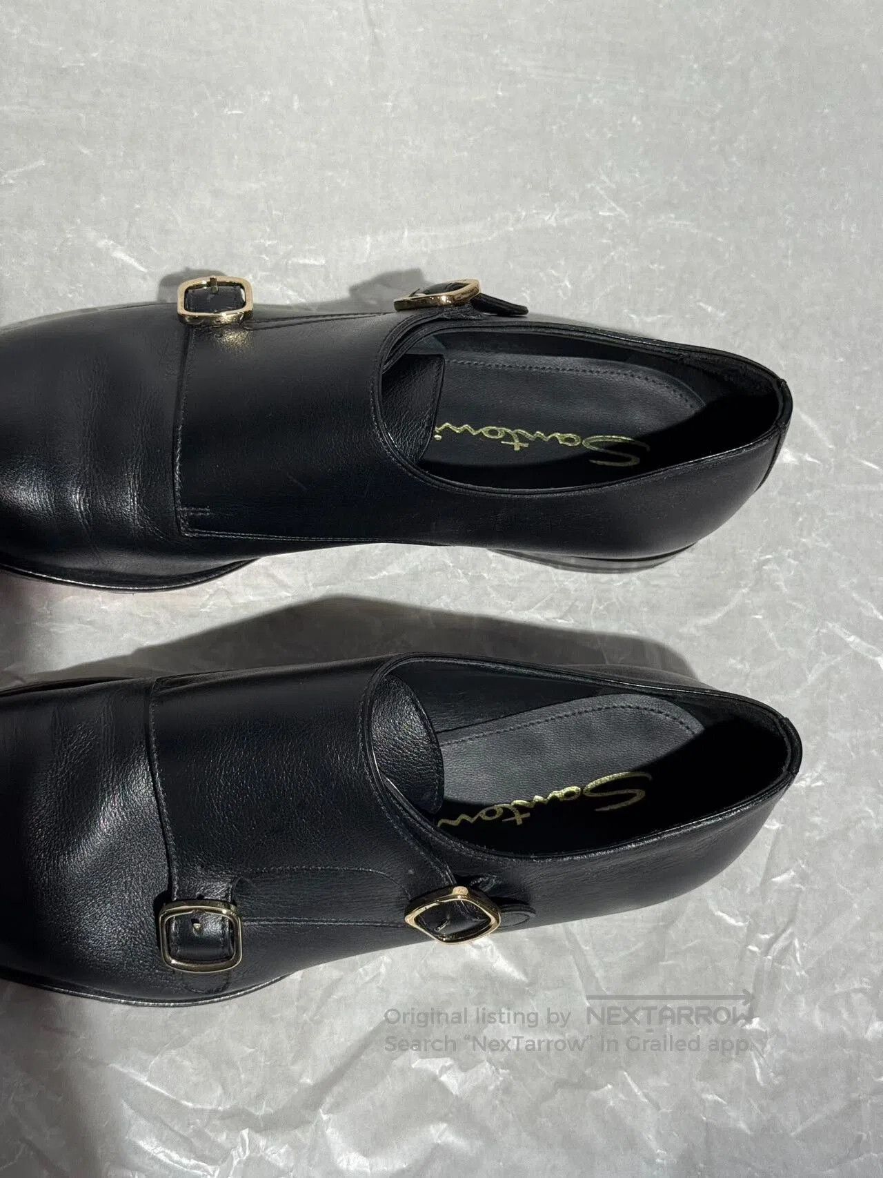 Santoni Santoni Black Monk Strap Shoes for Women. Size US 5 / IT 35 - 5 Thumbnail