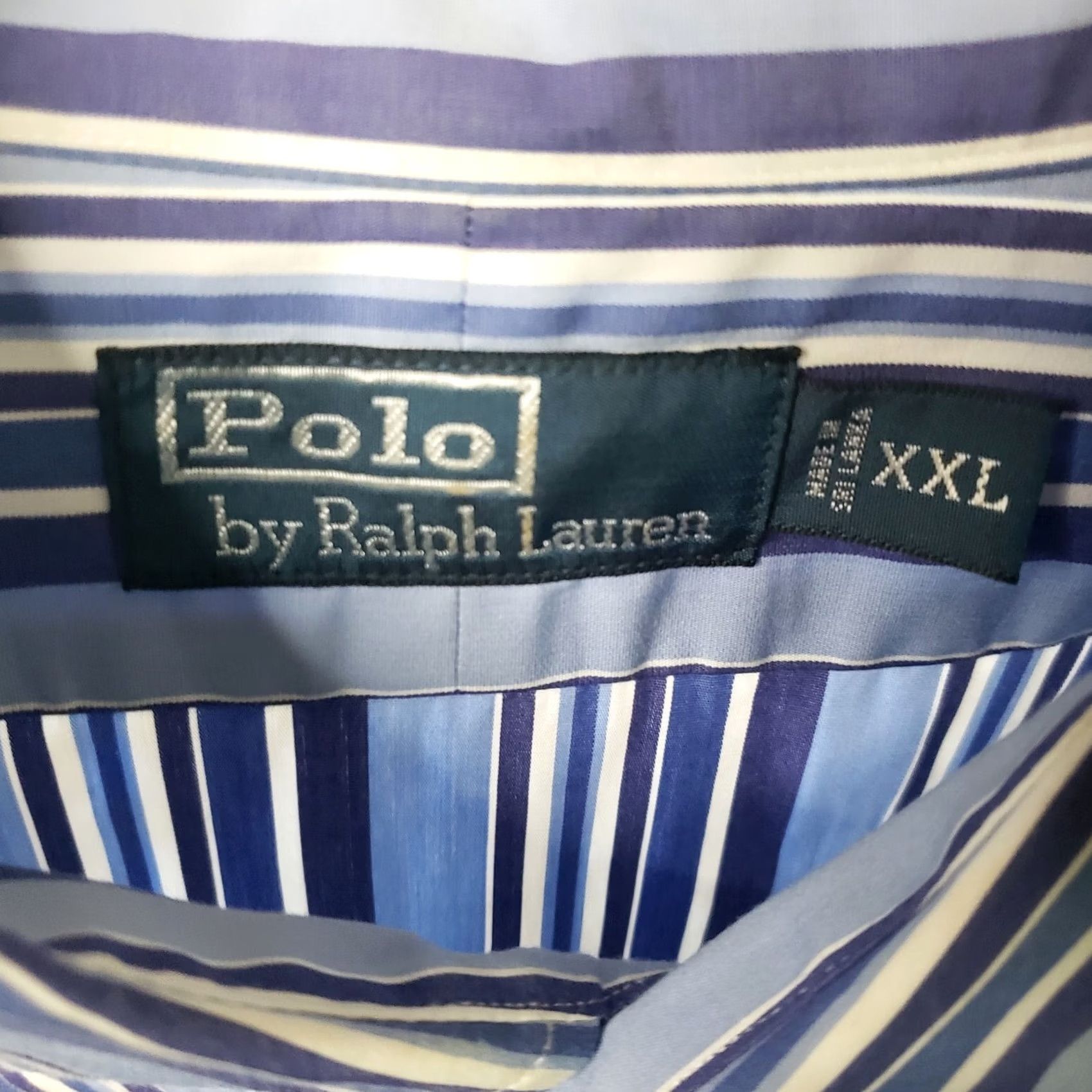 Polo Ralph Lauren Polo Ralph Lauren Button-Up Shirt Purple Striped Long Sleeve Pony XXL Men’s Button-Up Shirt Regular Fit Size US XXL / EU 58 / 5 - 6 Thumbnail