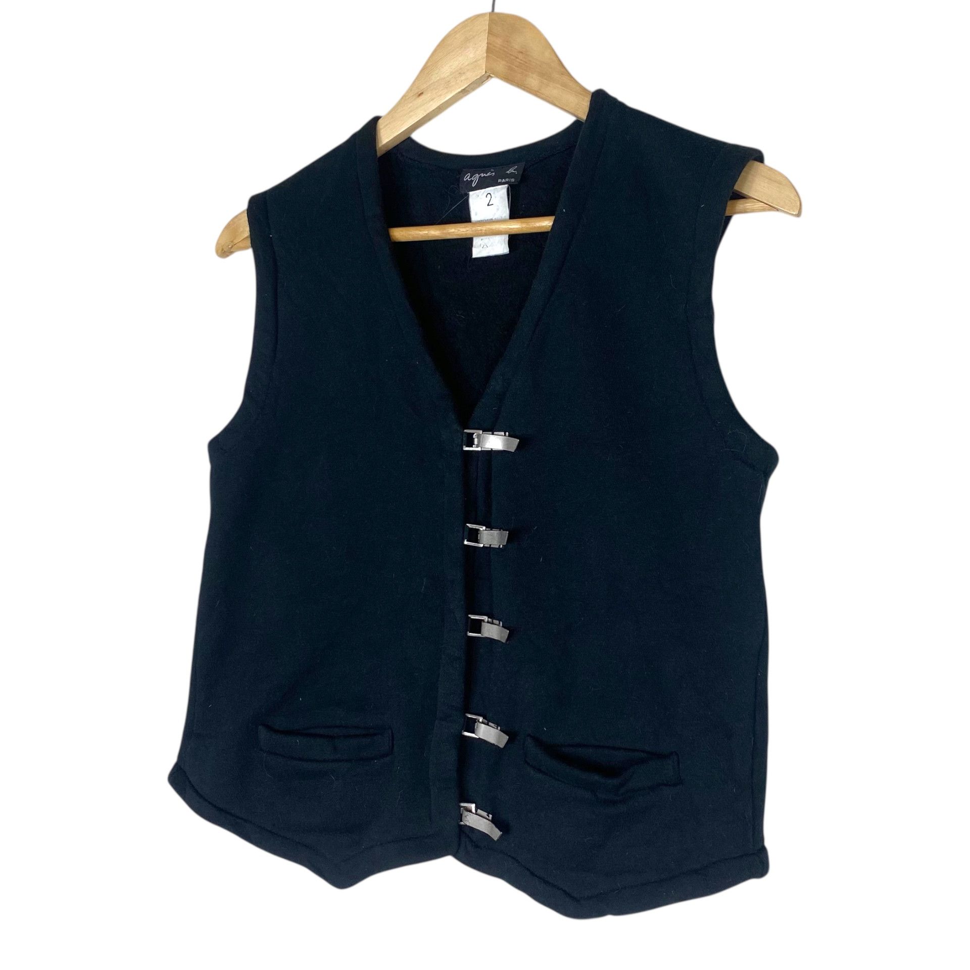 agnes b. 💥 AGNES B. PARIS VEST SILVER HOOK (RARE) Size S / US 4 / IT 40 - 3 Thumbnail