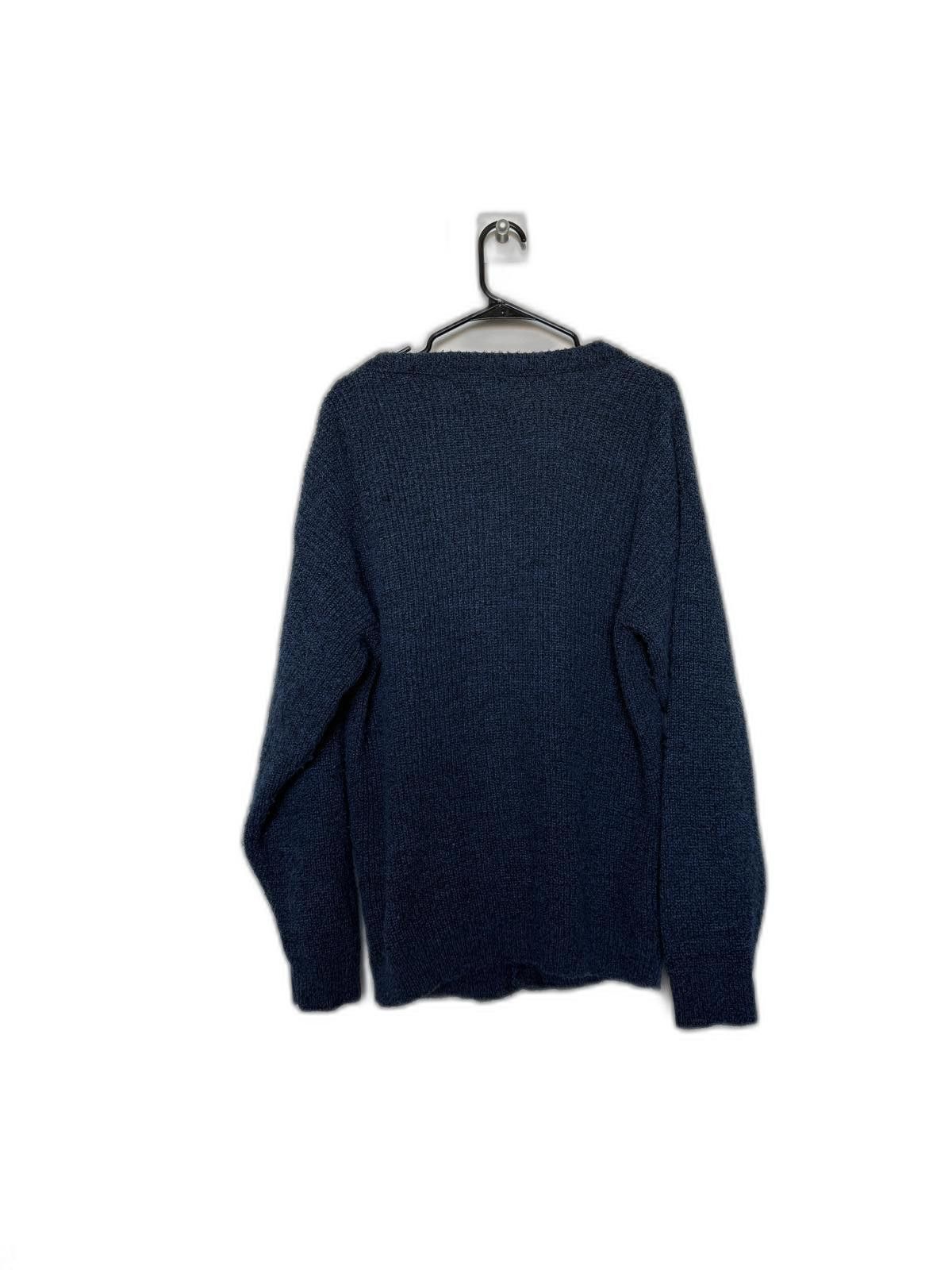 Le TIGRE Le Tigre Vintage 90s 80s Knit Blue Cardigan Size M / US 6-8 / IT 42-44 - 5 Thumbnail