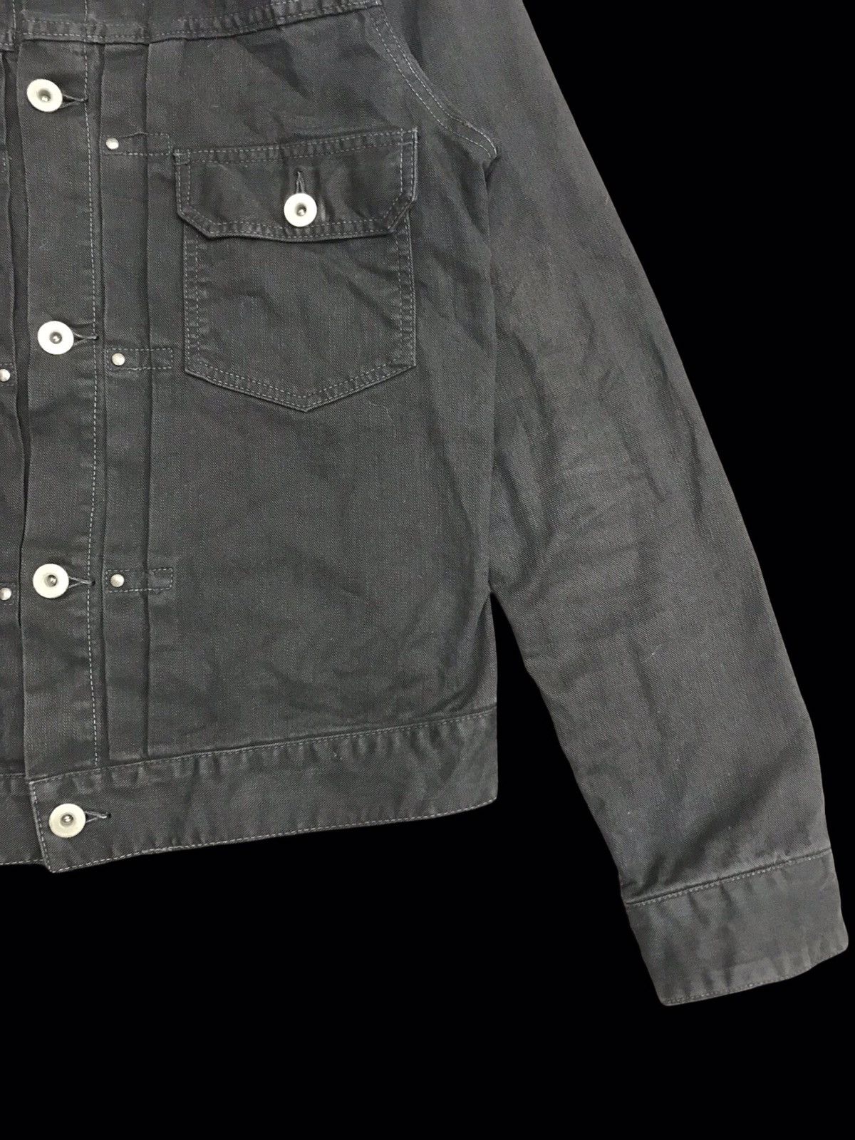 Japanese Brand 💥BIKER💥UNISEX NANO UNIVERSE JAPAN TRUCKER BIKER DENIM F220 Size US XS / EU 42 / 0 - 6 Thumbnail